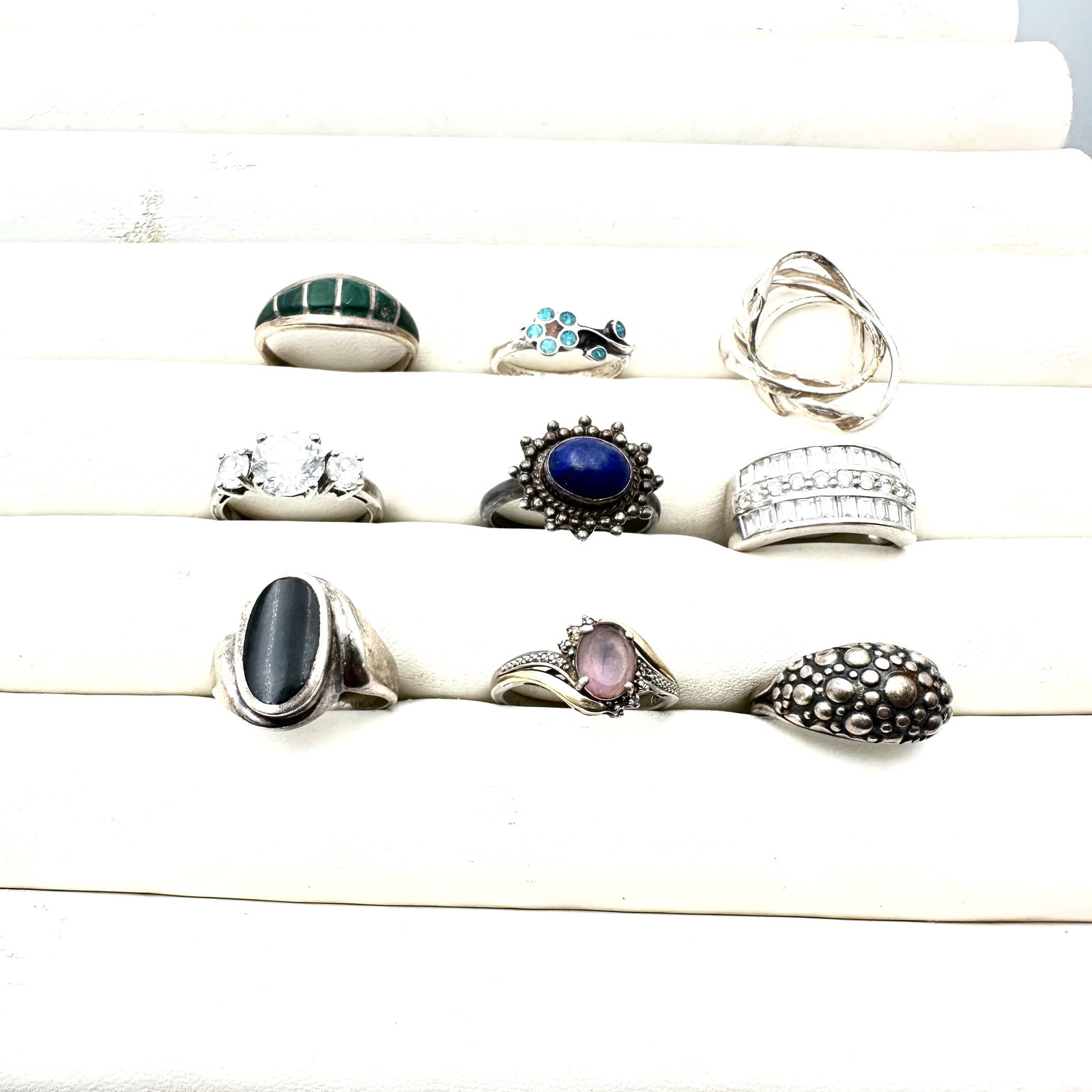 Sterling Silver Ring Lot Variety of Sizes 33 Grams (1 of 2)