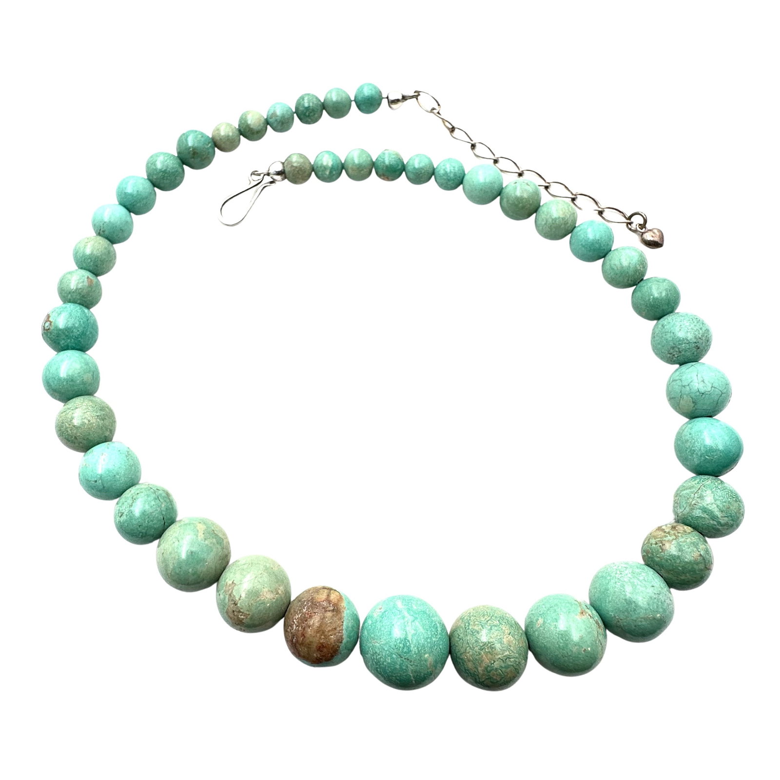 Jay King Mine Finds Turquoise Sterling Silver Necklace 16 to 18 Inch: Jay King Mine Finds Turquoise Sterling Silver Necklace 16 to 18 Inch