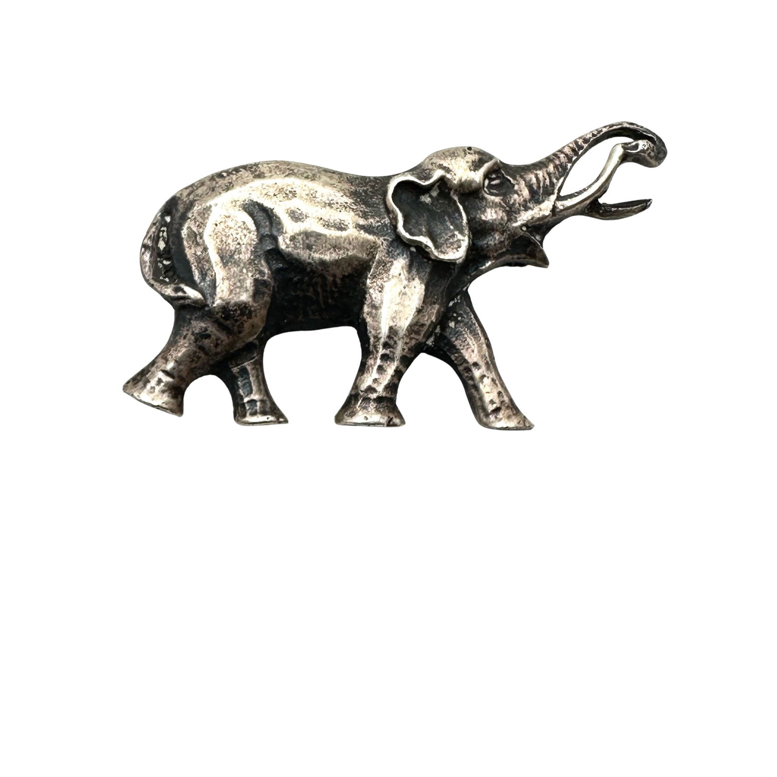 Vintage Sterling Silver Elephant Pin Brooch 2 Inch Weight 15 Grams (1 of 2)