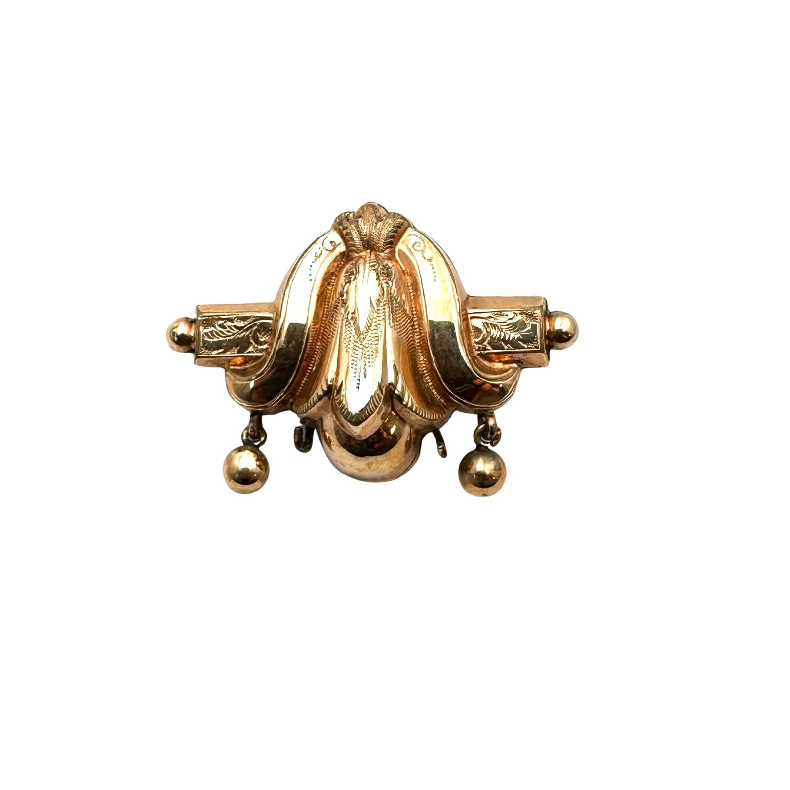 Antique Victorian Vintage Gold Filled Brooch Pin 1.5 Inch Pin Has Been Replaced on Back of Brooch: Antique Victorian Vintage Gold Filled Brooch Pin 1.5 Inch Pin Has Been Replaced on Back of Brooch