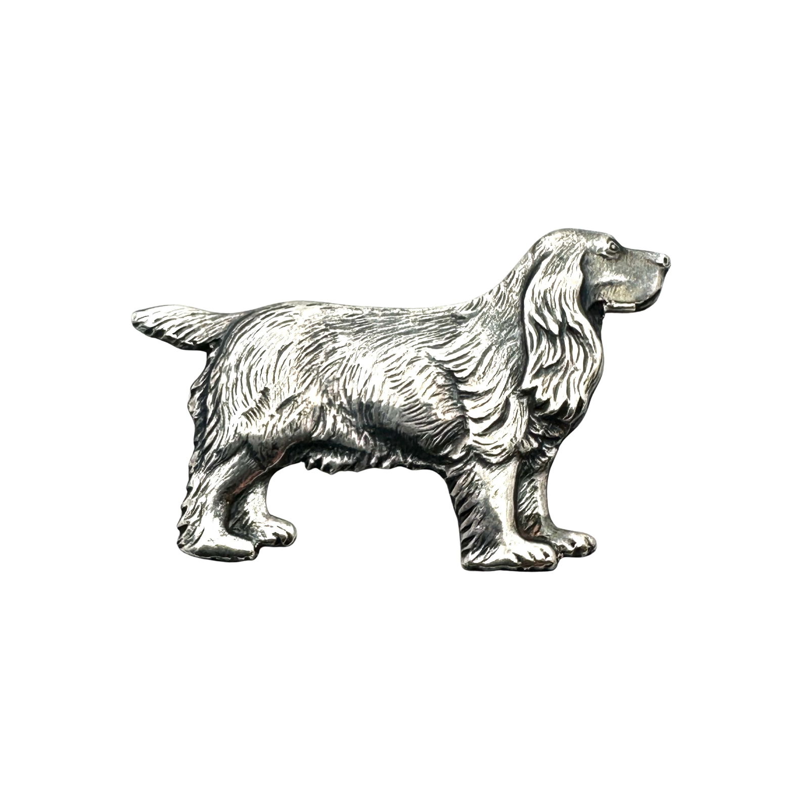 Vintage Sterling Silver Dog Brooch Pin 1.5 Inch Golden Retriever? (1 of 2)