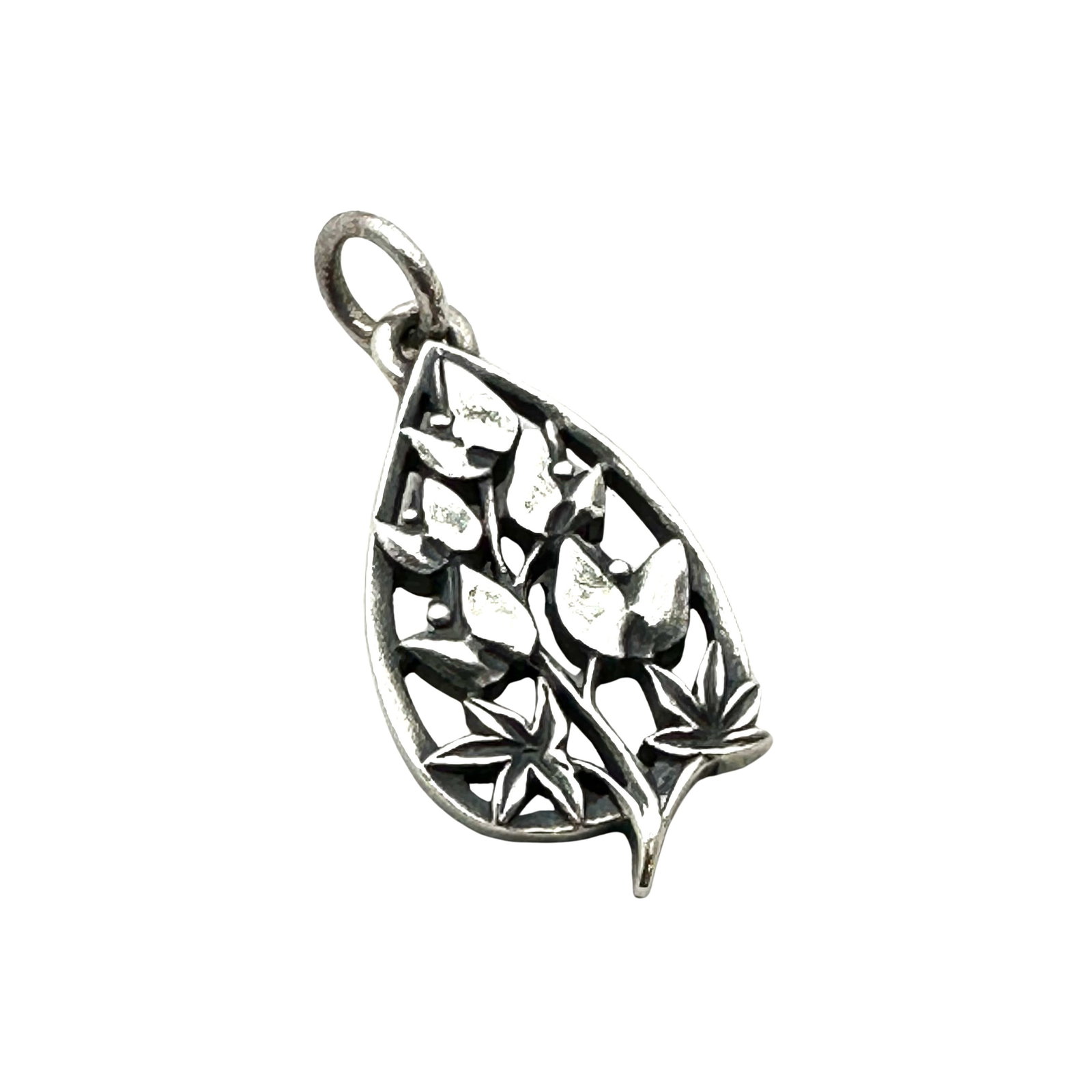 James Avery Sterling Silver Flower Design Pendant 1 Inch: James Avery Sterling Silver Flower Design Pendant 1 Inch