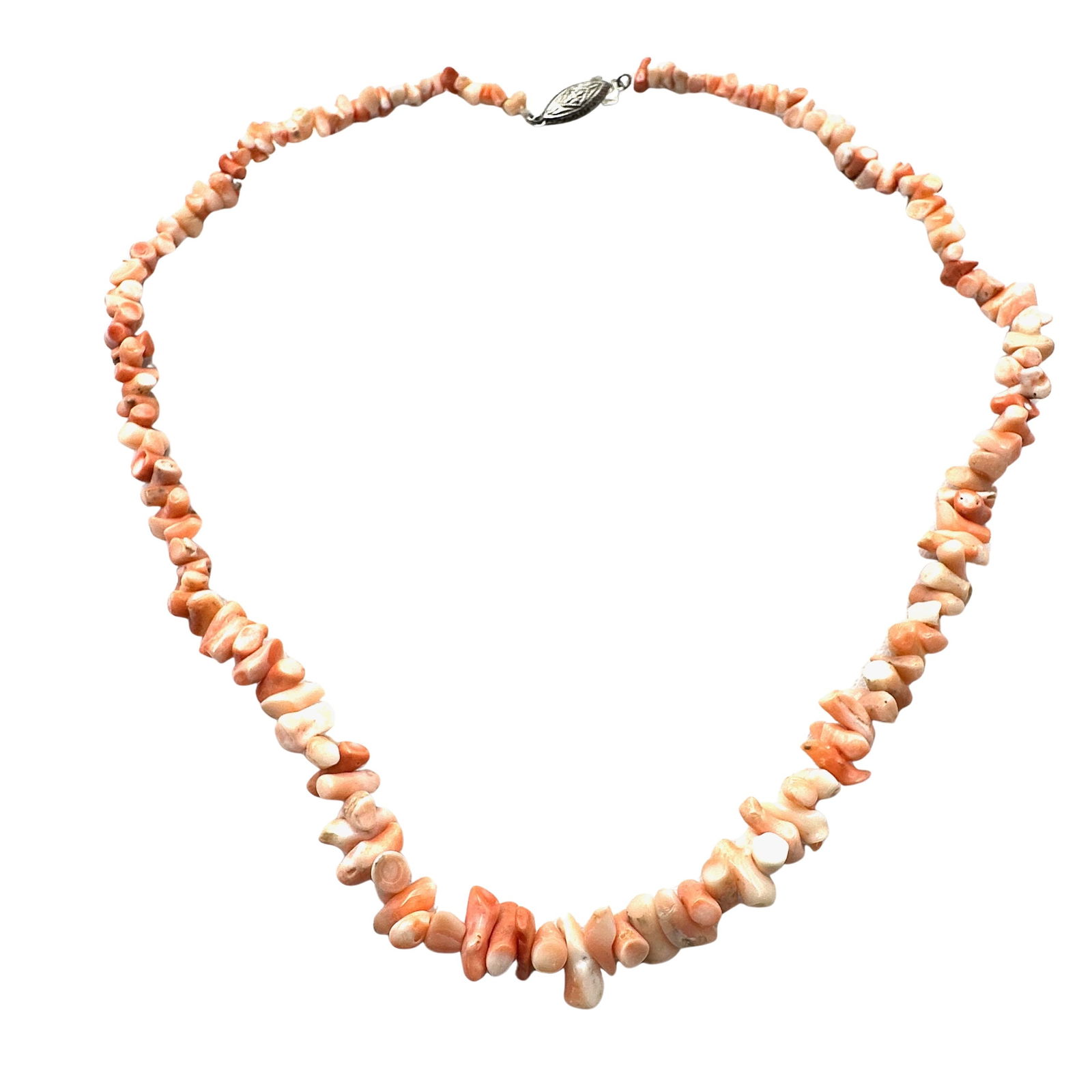 Vintage Angel Skin Branch Coral Necklace 16 Inch Choker: Vintage Angel Skin Branch Coral Necklace 16 Inch Choker