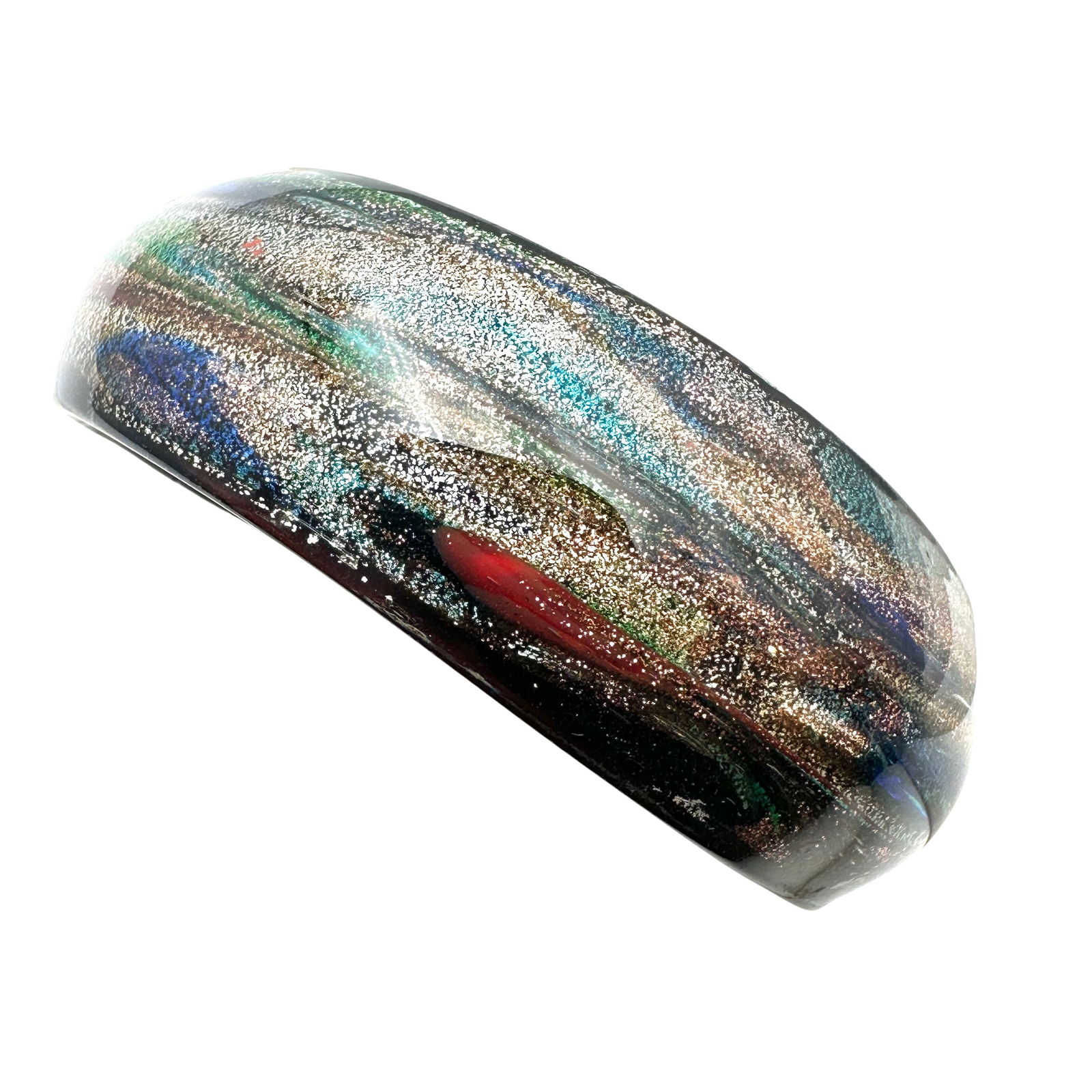 Vintage Murano Glass Cuff Bracelet 6 3/4 Inch (1 of 2)