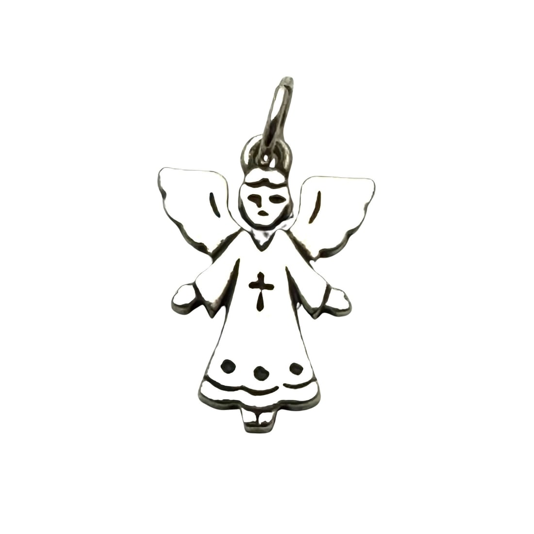 James Avery Angel Charm Pendant Sterling Silver 3/4 Inch: James Avery Angel Charm Pendant Sterling Silver 3/4 Inch