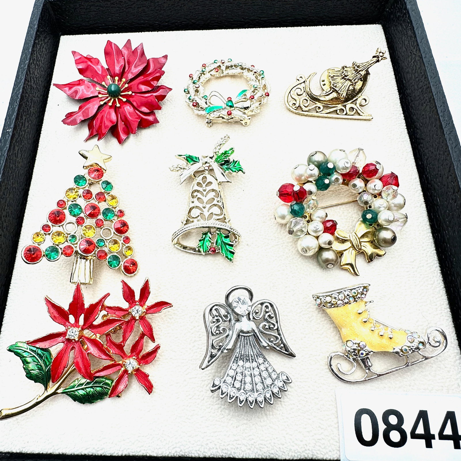 Vintage Jewelry Group Christmas Holiday Enamel Flower Christmas Tree Gerrys: Vintage Jewelry Group Christmas Holiday Enamel Flower Christmas Tree Gerrys