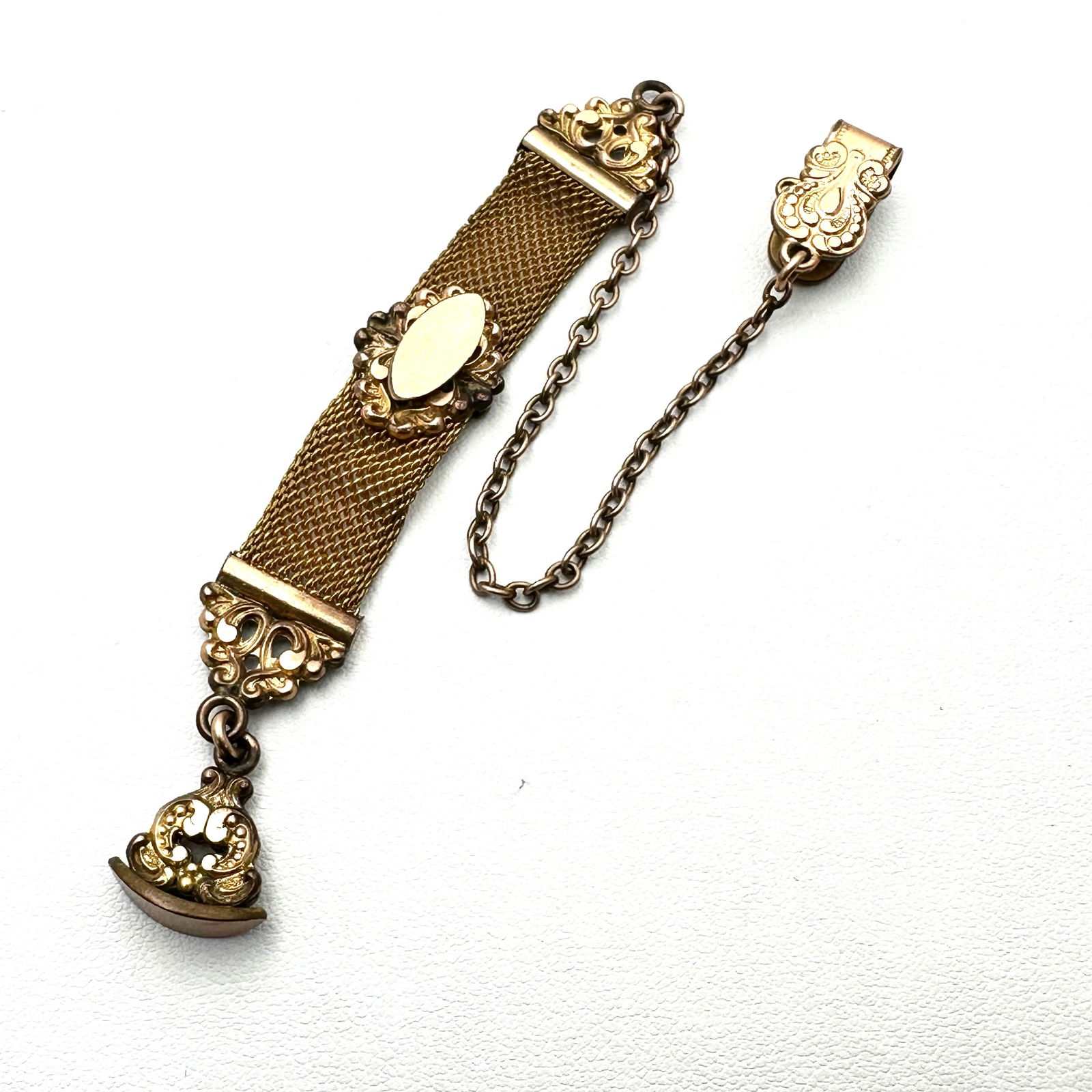 Antique Victorian Gold Filled Pocket Watch Chain Fob 8 Inch Length Not Engraved (1 of 2)