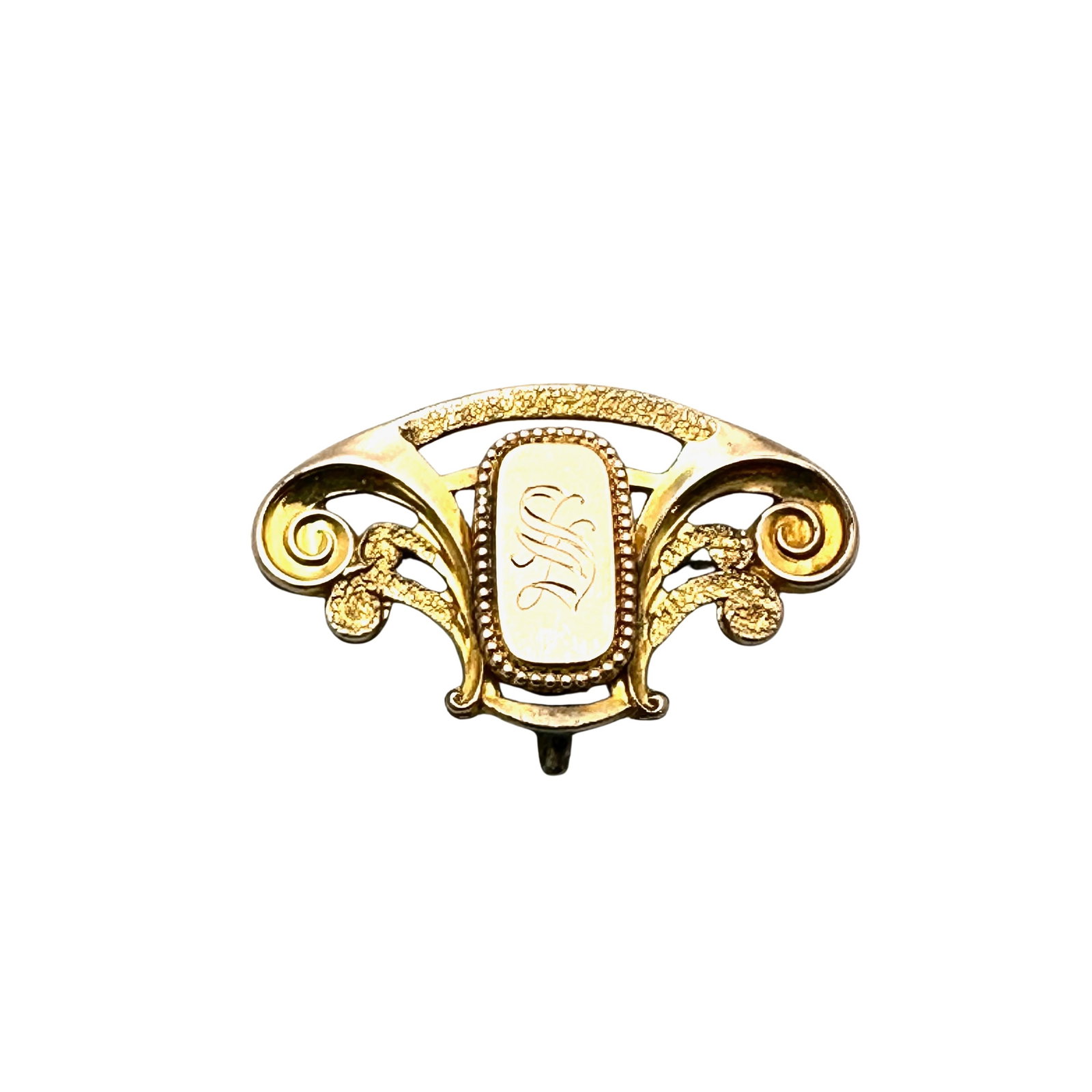 Antique Victorian Gold Filled Pocket Watch Brooch Pin 1.5 Inch: Antique Victorian Gold Filled Pocket Watch Brooch Pin 1.5 Inch