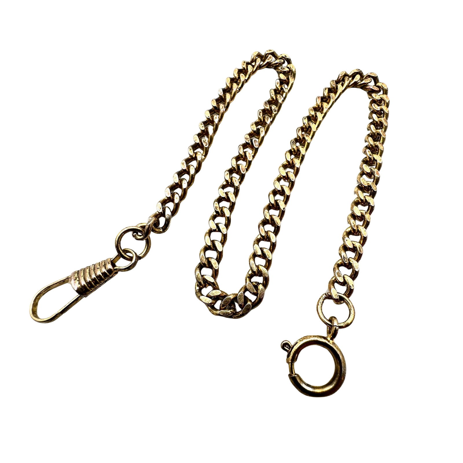 Vintage Gold Tone Pocket Watch Chain 12 Inch Length (1 of 2)