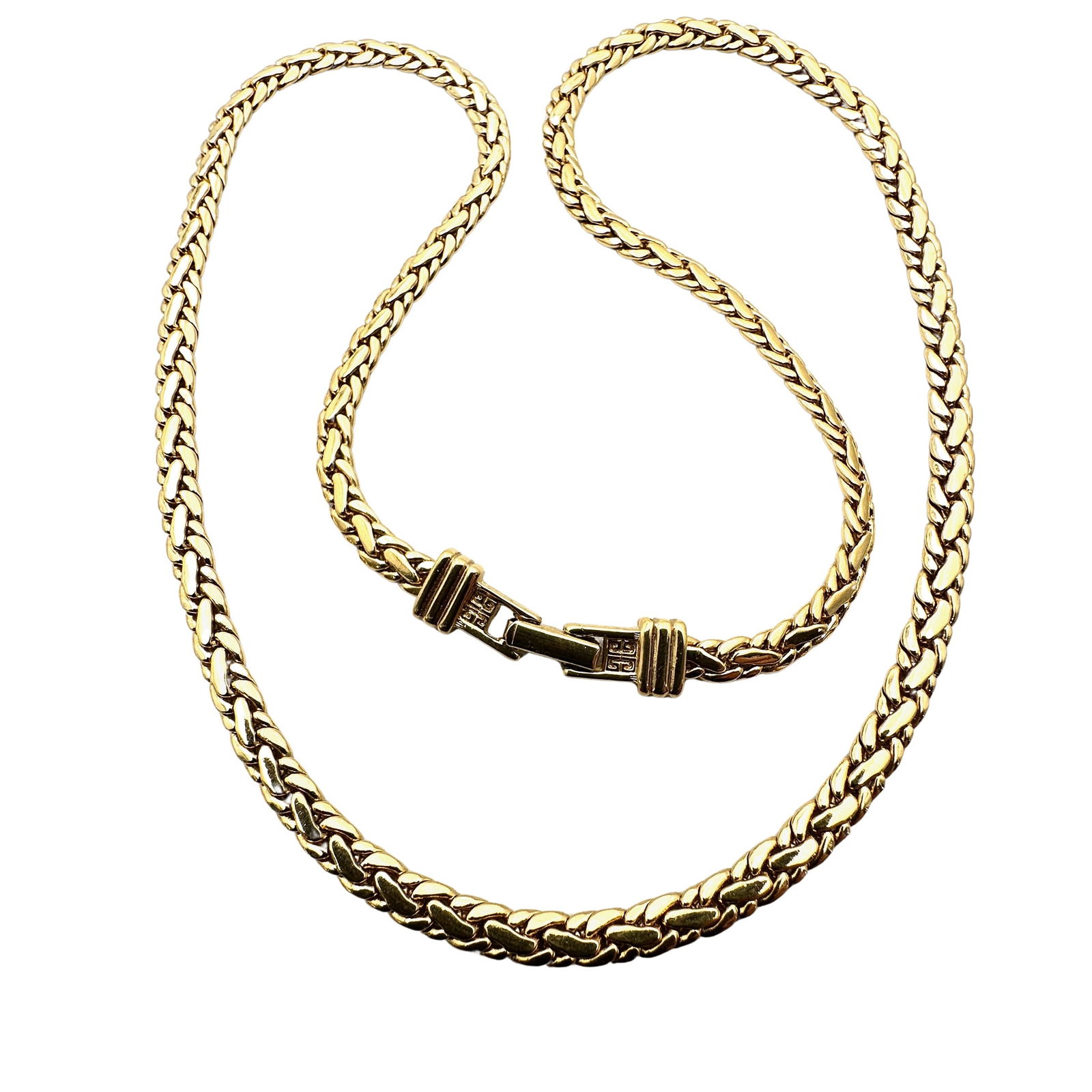 Vintage Givenchy Gold Tone Fancy Chain 22 Inch: Vintage Givenchy Gold Tone Fancy Chain 22 Inch