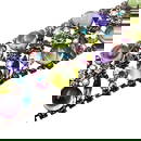 Vintage Unsigned Alice Caviness Multicolor Bubble Glass Rhinestone Gold Tone Bracelet 7 Inch Length