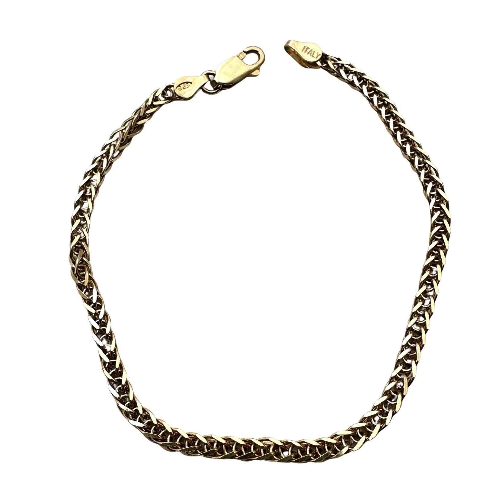 Gold Over Sterling Silver 7.5 Inch Bracelet 5.2 Grams: Gold Over Sterling Silver 7.5 Inch Bracelet 5.2 Grams
