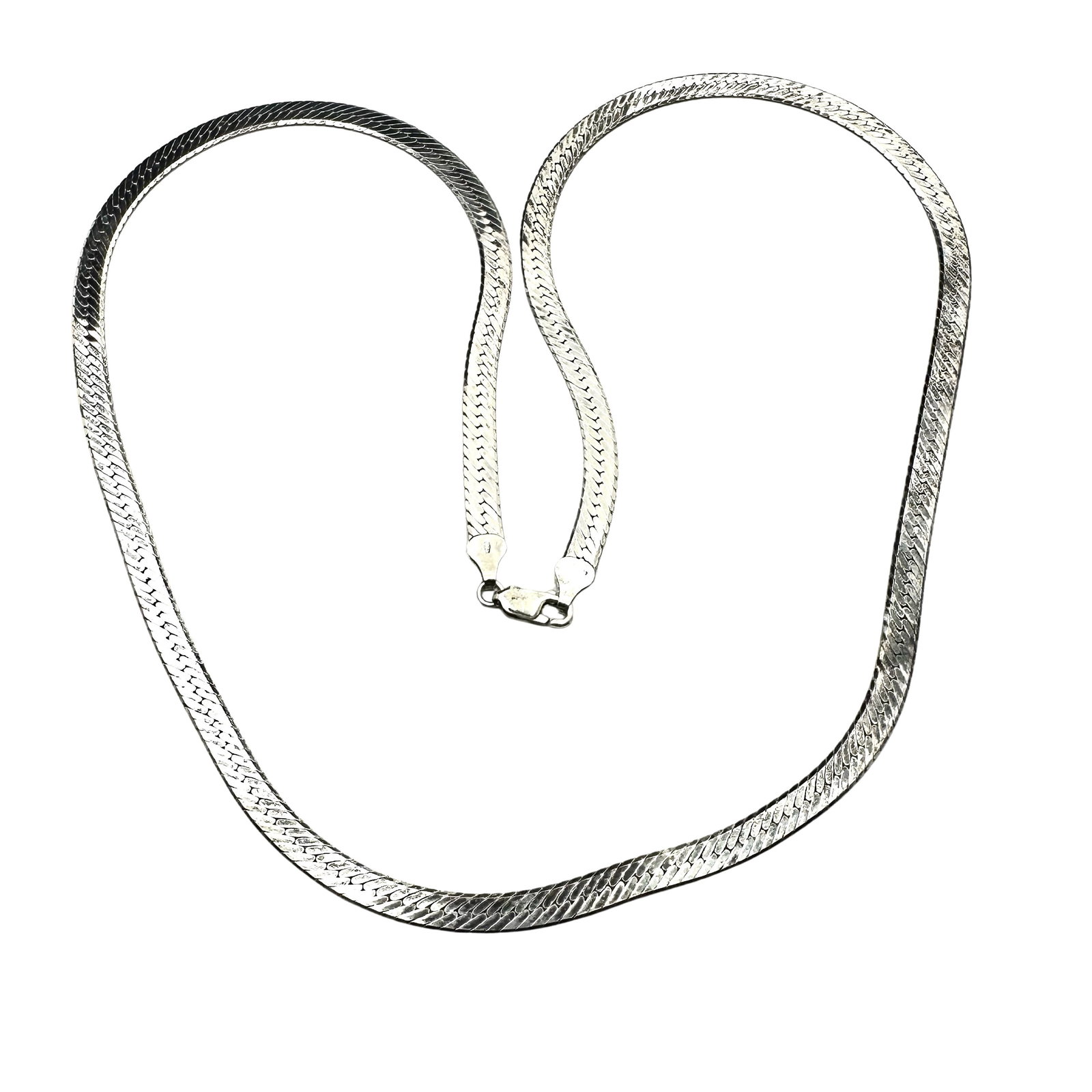 5mm Wide Sterling Silver 24 Inch Chain Necklace Weight 20 Grams: 5mm Wide Sterling Silver 24 Inch Chain Necklace Weight 20 Grams