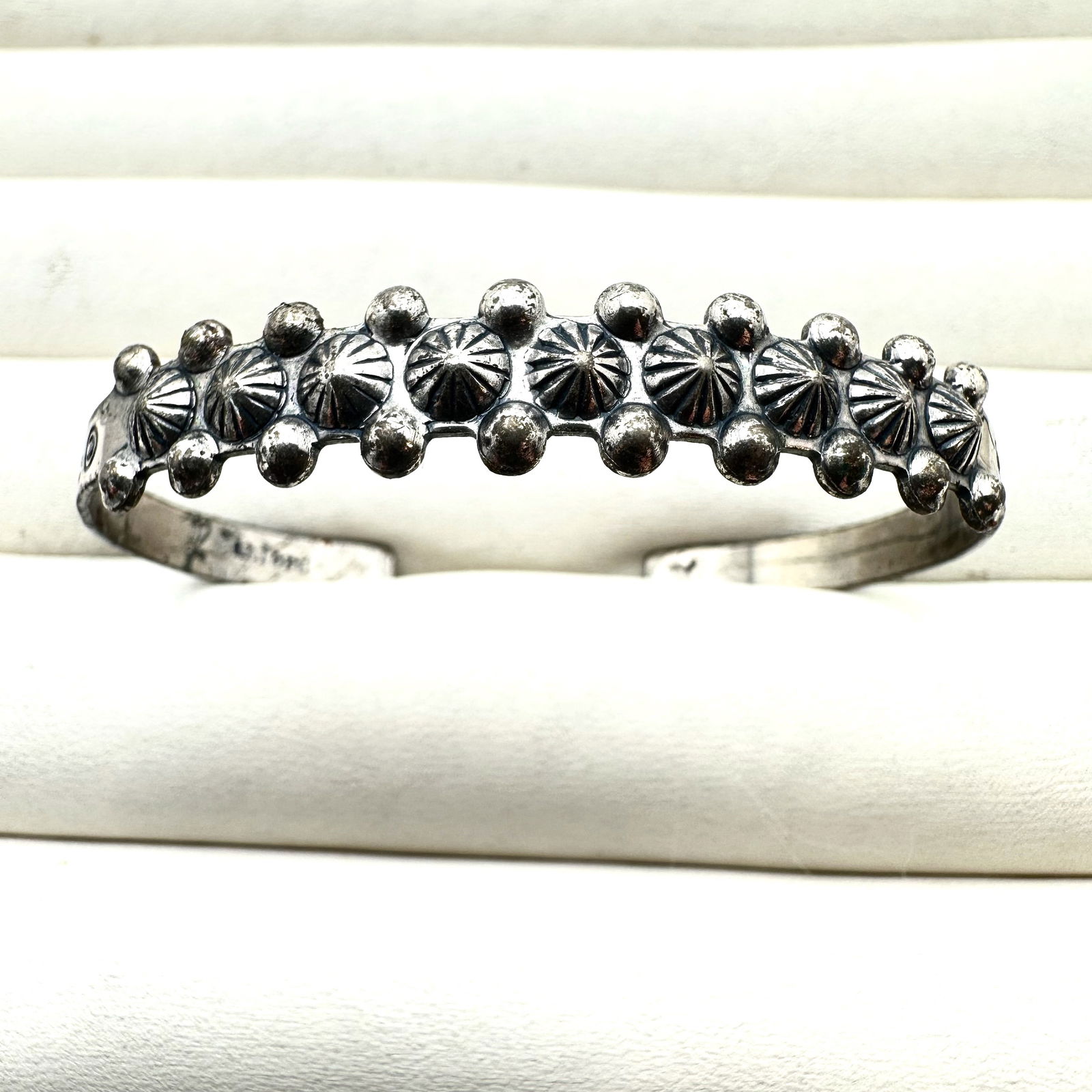 Vintage Sanford Silver Plated Cuff Bracelet  6.5 Inch (1 of 2)