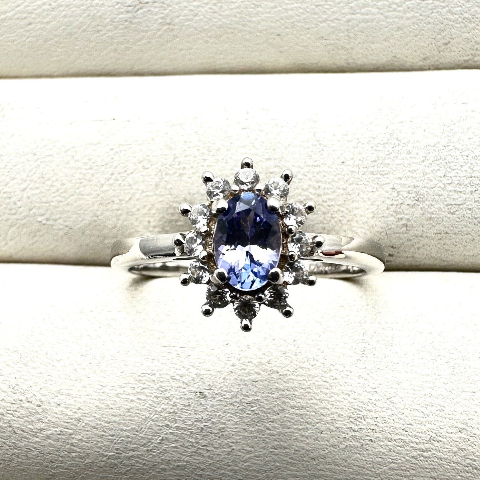 Purple Tanzanite Zircon Sterling Silver Ring Size 10: Purple Tanzanite Zircon Sterling Silver Ring Size 11