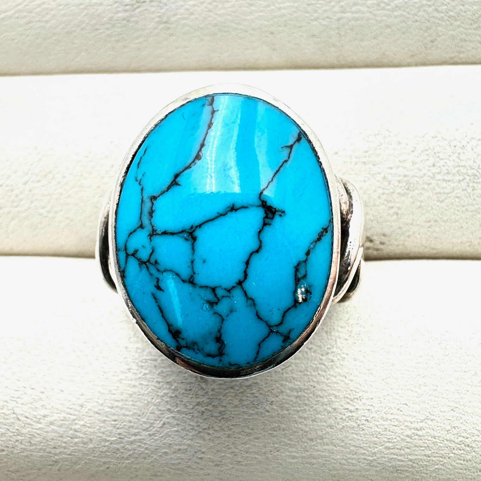 Red Ruby Sterling Silver Ring Size 10 (1 of 2)