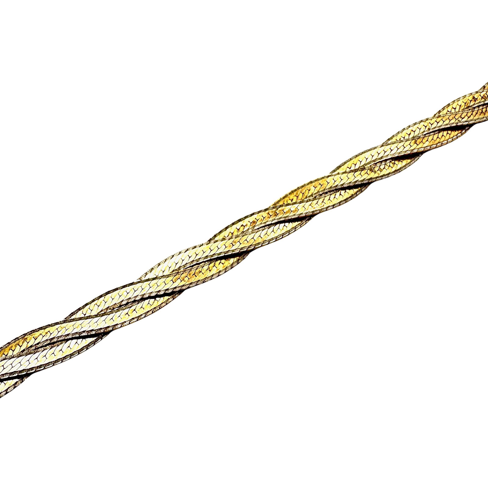 Woven Design Gold Over Sterling Silver Bracelet 7 Inch Weight 6.3 Grams: Woven Design Gold Over Sterling Silver Bracelet 7 Inch Weight 6.3 Grams