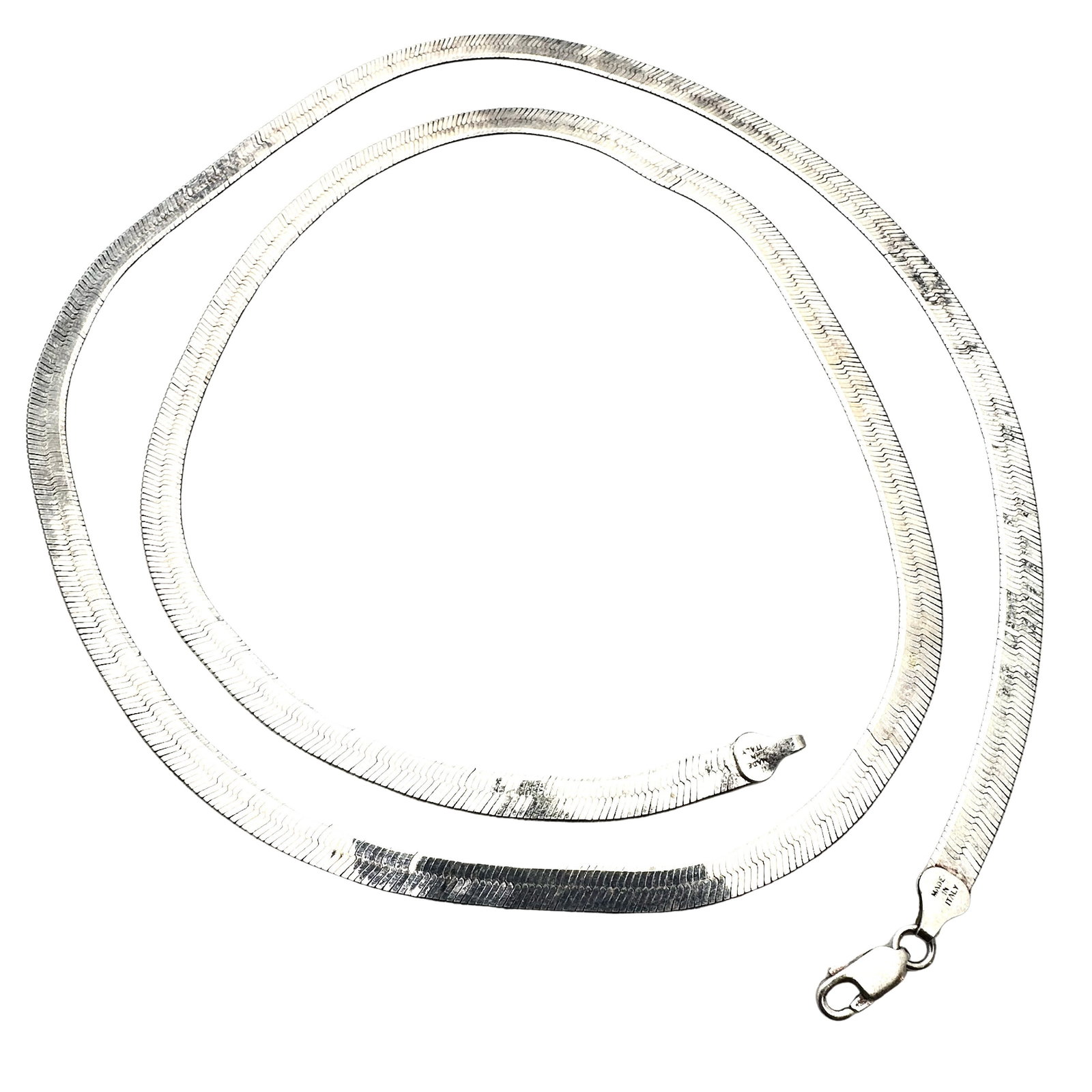 Italy Sterling Silver Thick Chain Necklace 28 Inch 22 Grams: Italy Sterling Silver Thick Chain Necklace 28 Inch 22 Grams