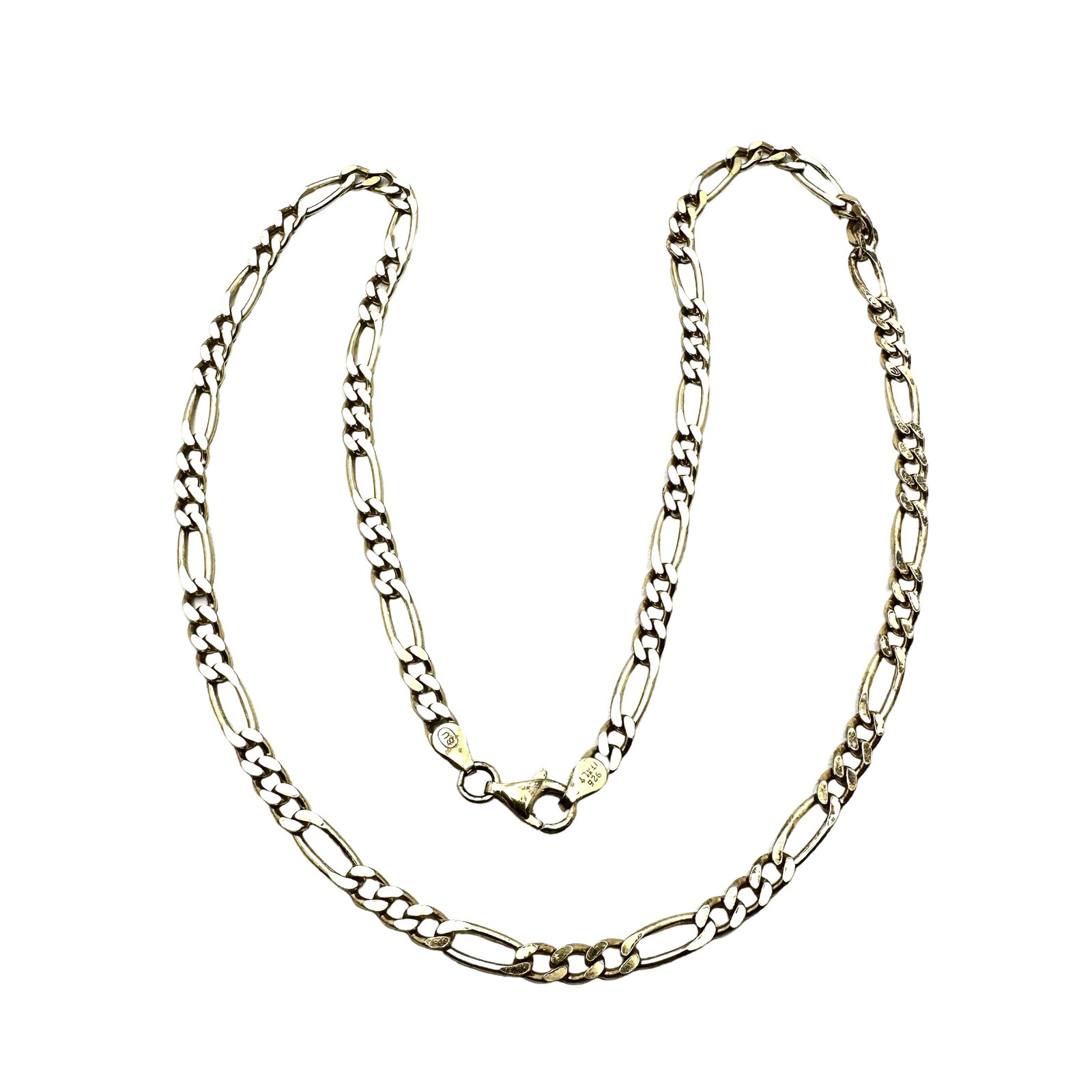 Gold Over Sterling Silver Chain Necklace 19 Inch 16 Grams: Gold Over Sterling Silver Chain Necklace 19 Inch 16 Grams