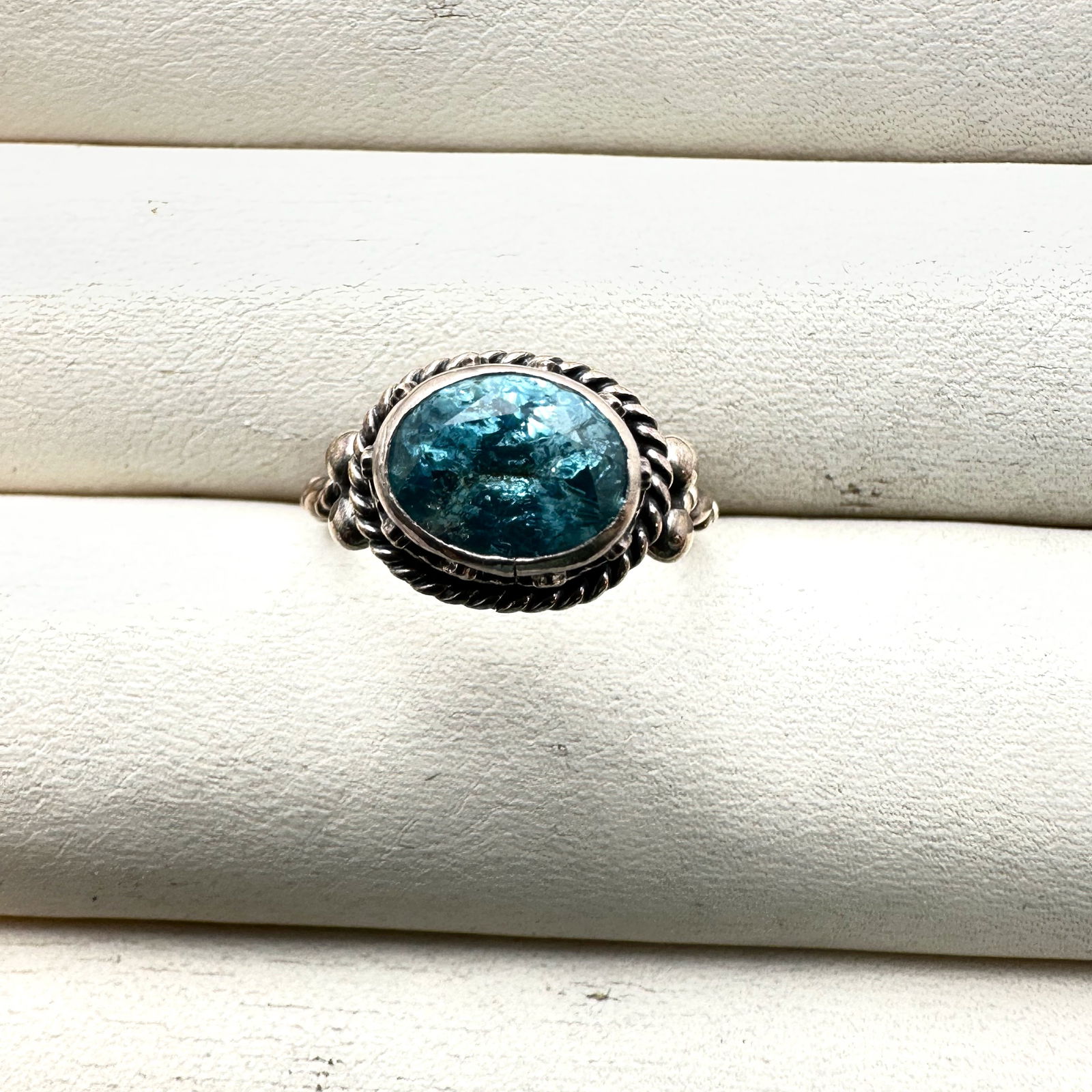 Blue Topaz Sterling Silver Ring Size 6: Blue Topaz Sterling Silver Ring Size 7