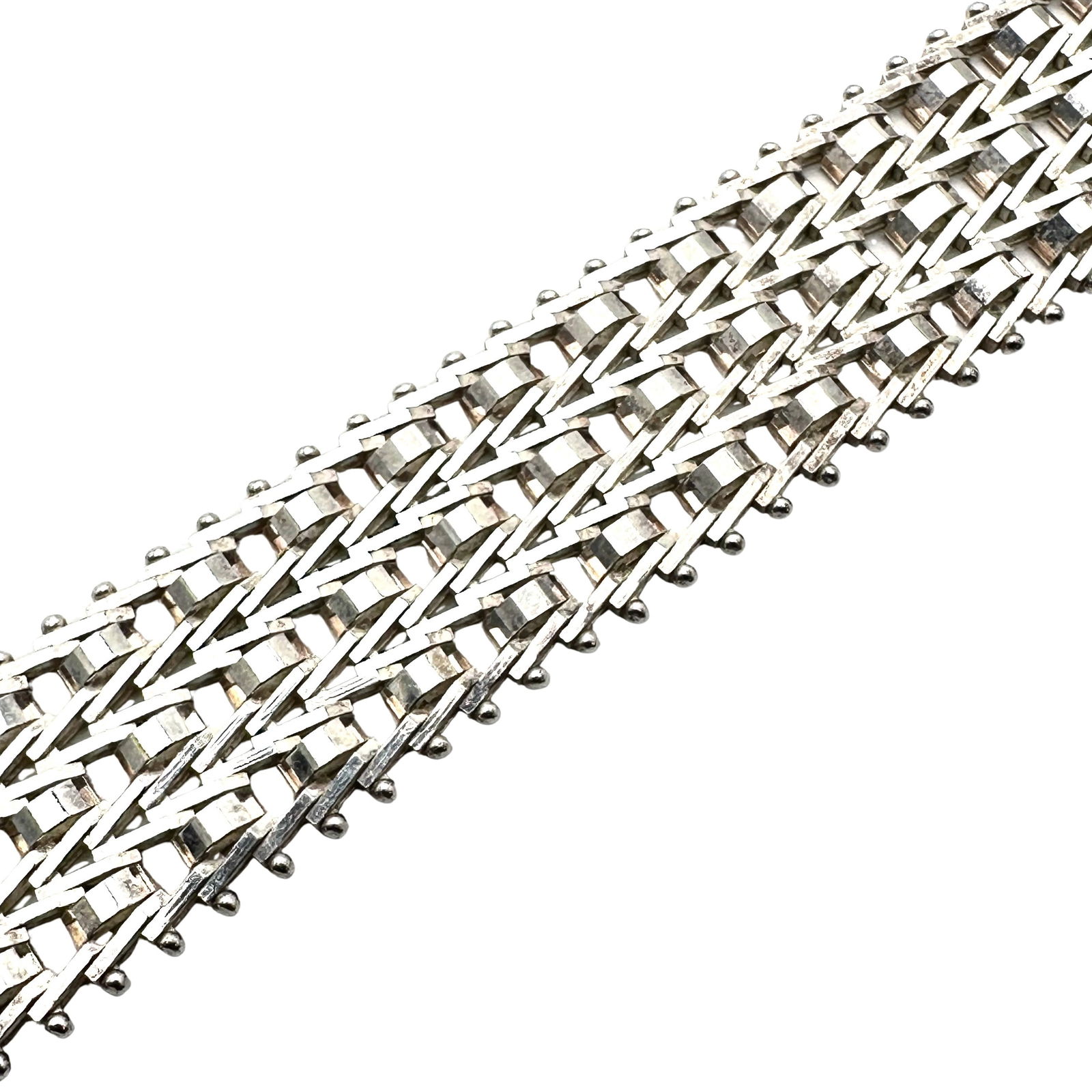 Milor Italy Wide Sterling Silver Bracelet 7 Inch 30.6 Grams (1 of 3)