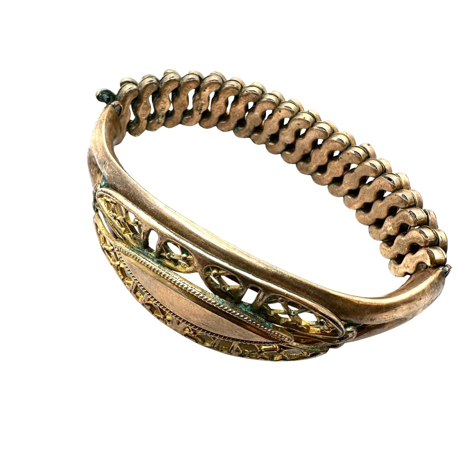 Antique Gold Filled Expandable Bracelet Selling As Is Clasp Needs Work (1 of 2)