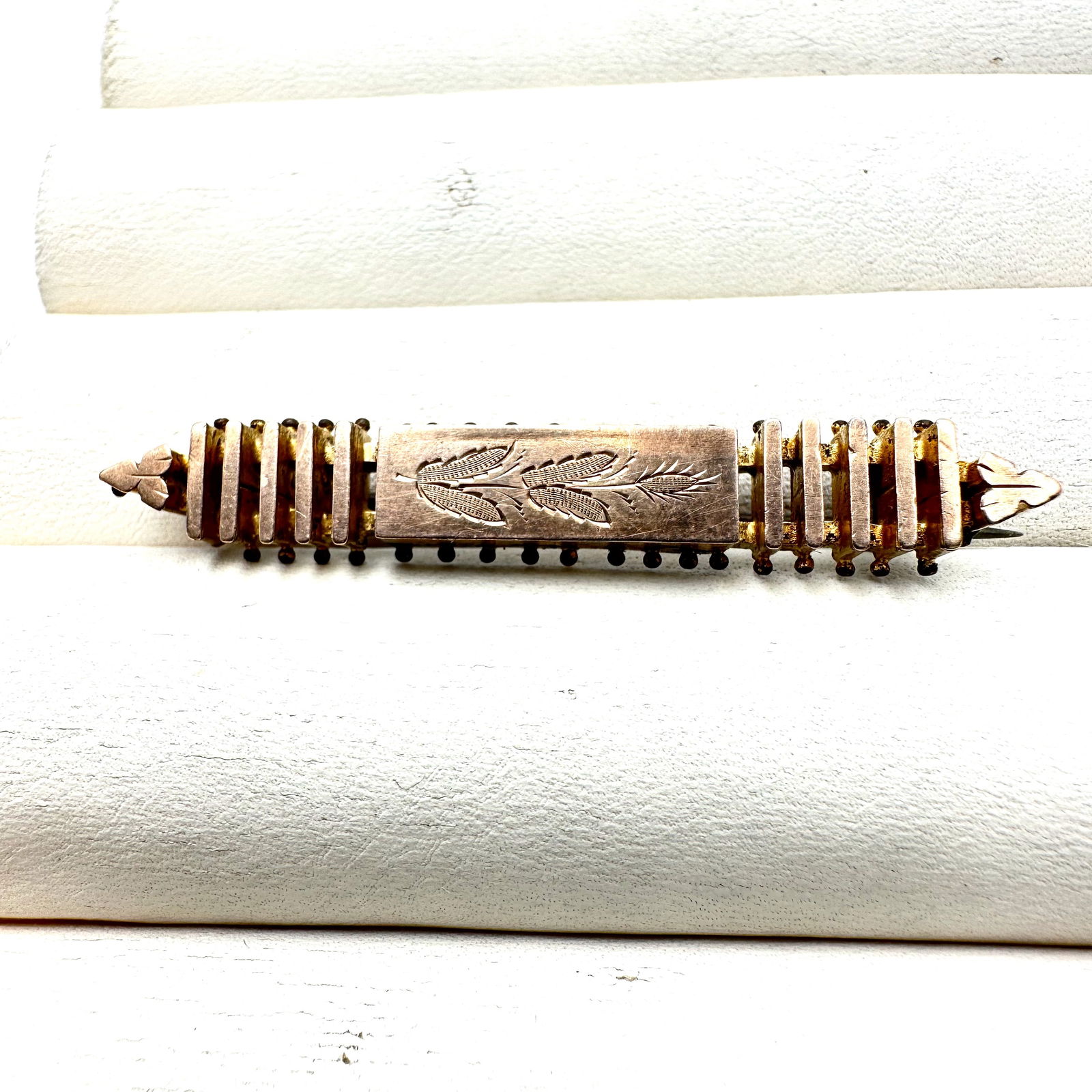 Antique Victorian Gold Filled Brooch Pin 2 Inch (1 of 2)