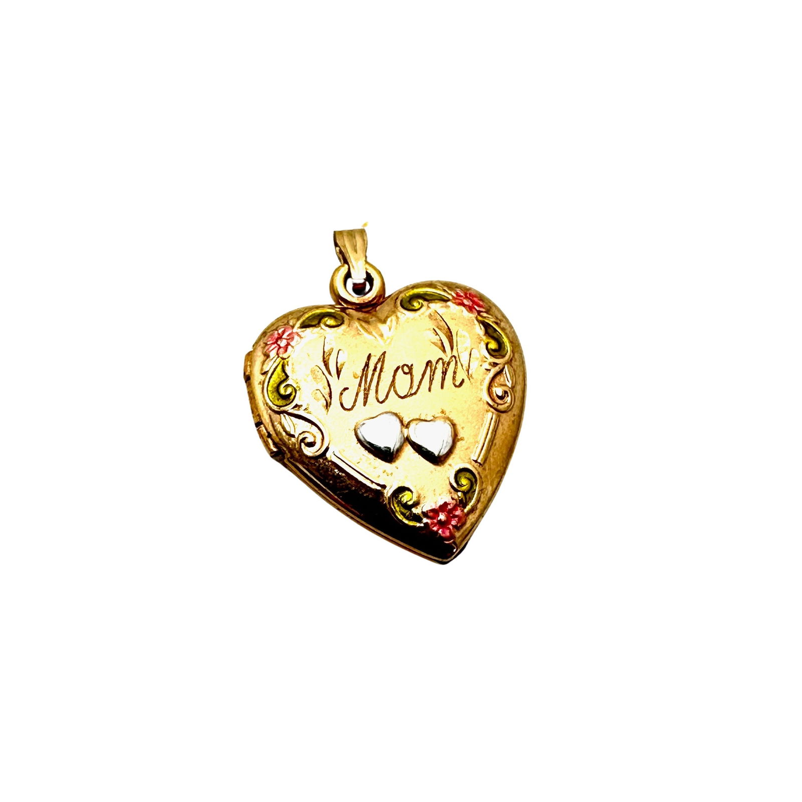 Antique Victorian Gold Filled Heart Locket Pendant 1 Inch: Antique Victorian Gold Filled Heart Locket Pendant 1 Inch