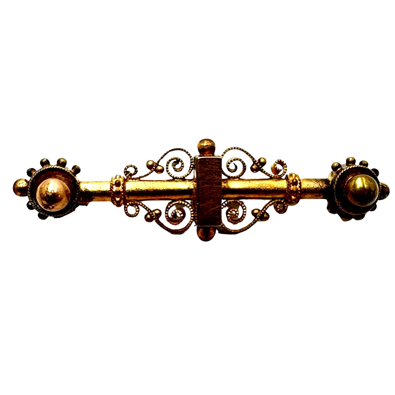 Antique Victorian Gold Filled Ornate Brooch Pin 2 Inch: Antique Victorian Gold Filled Ornate Brooch Pin 2 Inch