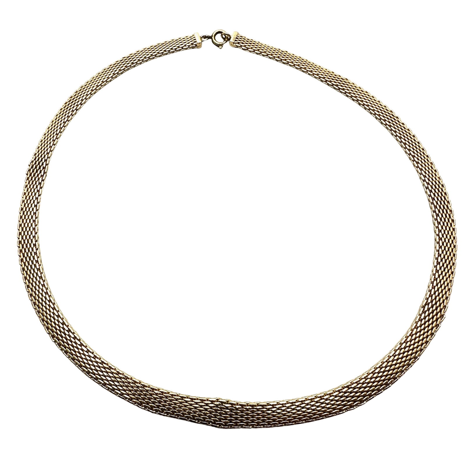 Vintage 1965 Grosse Dior Germany Gold Tone Mesh Necklace 16 Inch: Vintage 1965 Grosse Dior Germany Gold Tone Mesh Necklace 16 Inch