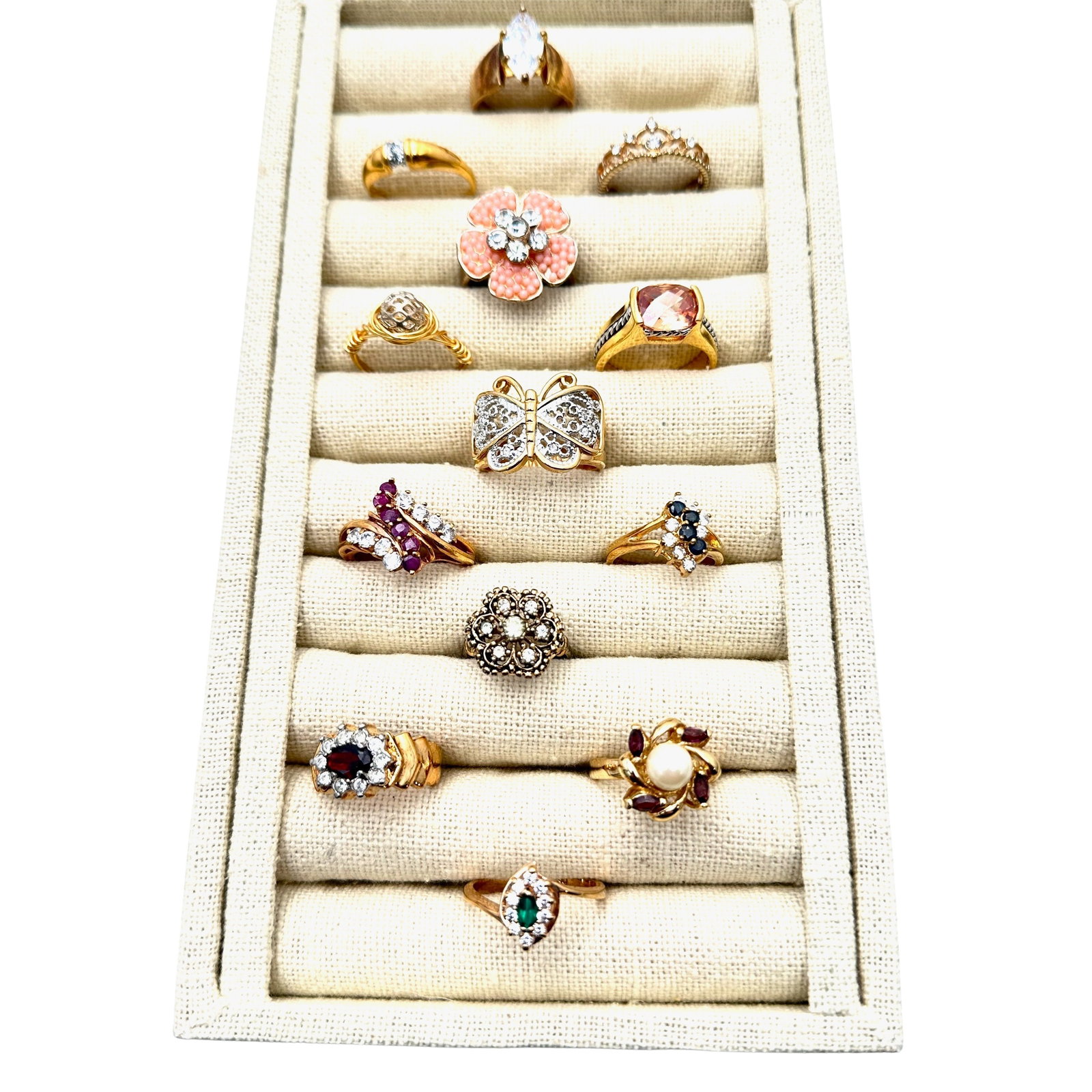 Vintage Costume Ring Lot Variety of Sizes: Vintage Costume Ring Lot Variety of Sizes