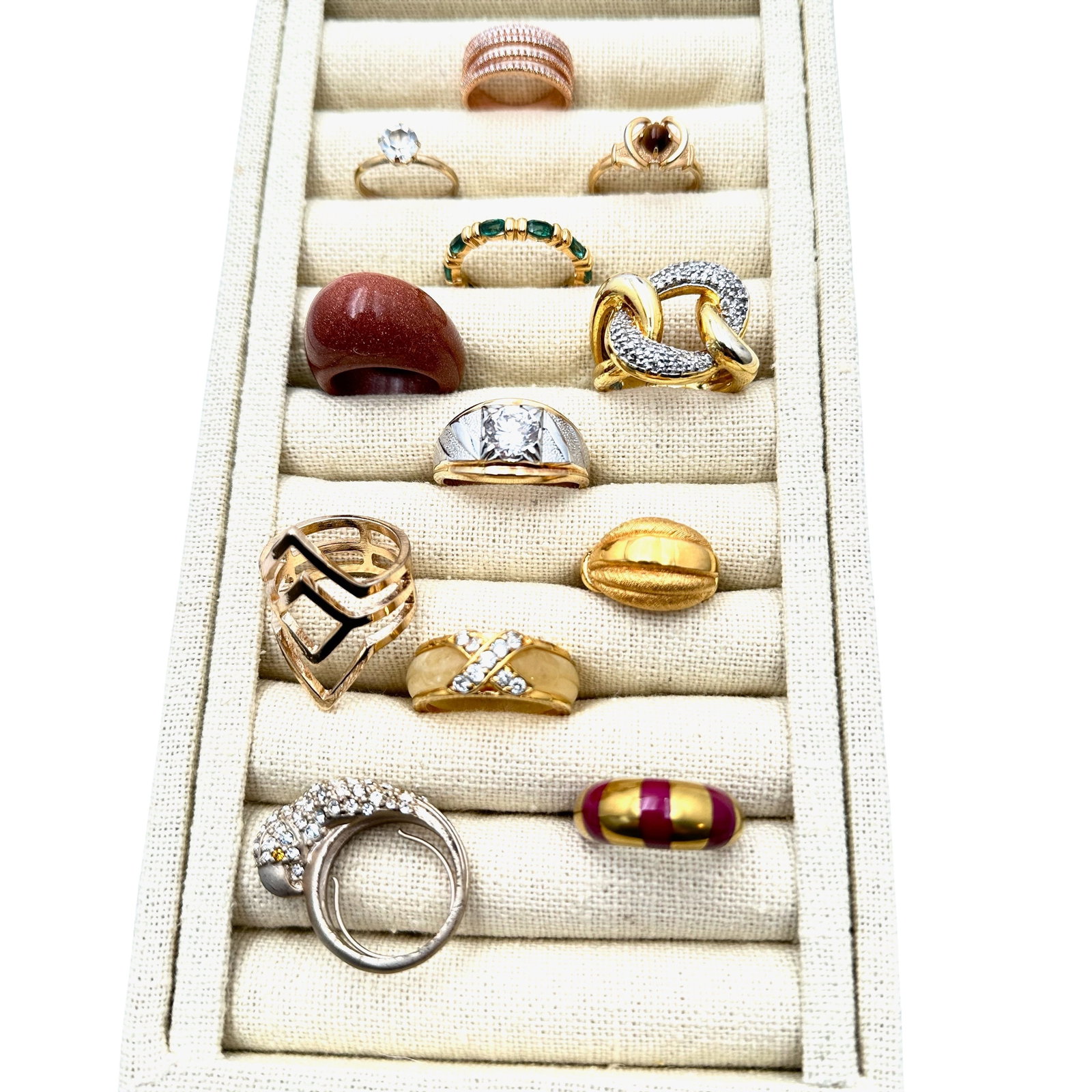Vintage Costume Ring Lot Variety of Sizes: Vintage Costume Ring Lot Variety of Sizes