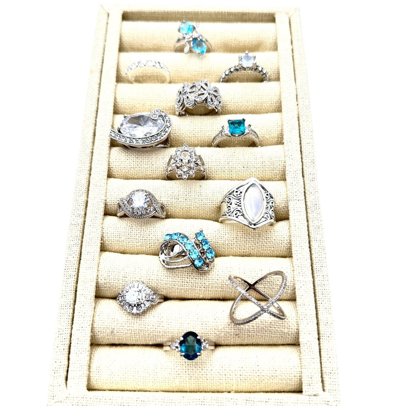 Vintage Costume Ring Lot Variety of Sizes: Vintage Costume Ring Lot Variety of Sizes