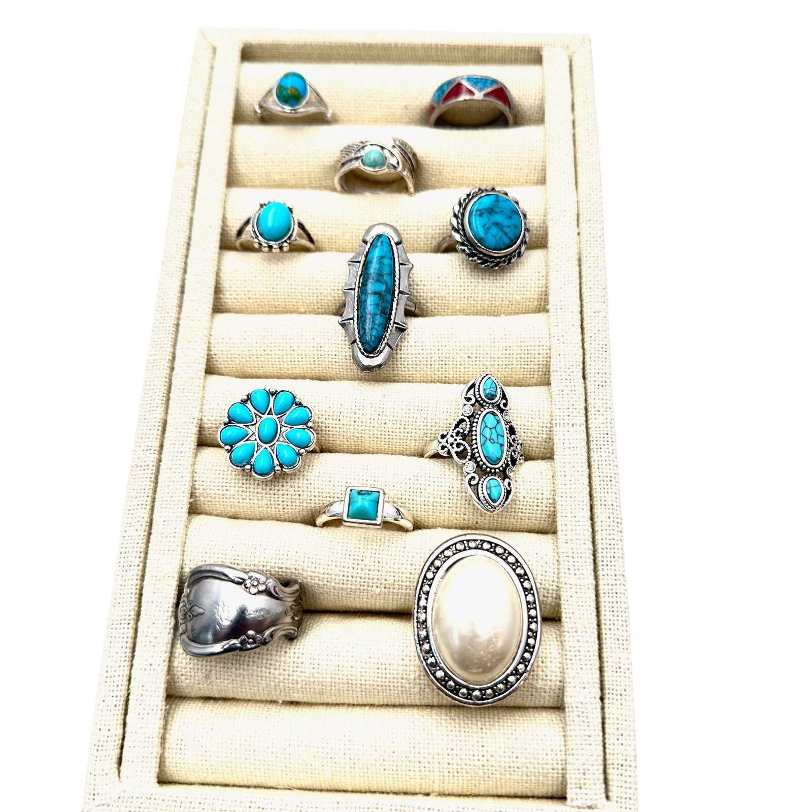 Vintage Costume Ring Lot Variety of Sizes: Vintage Costume Ring Lot Variety of Sizes