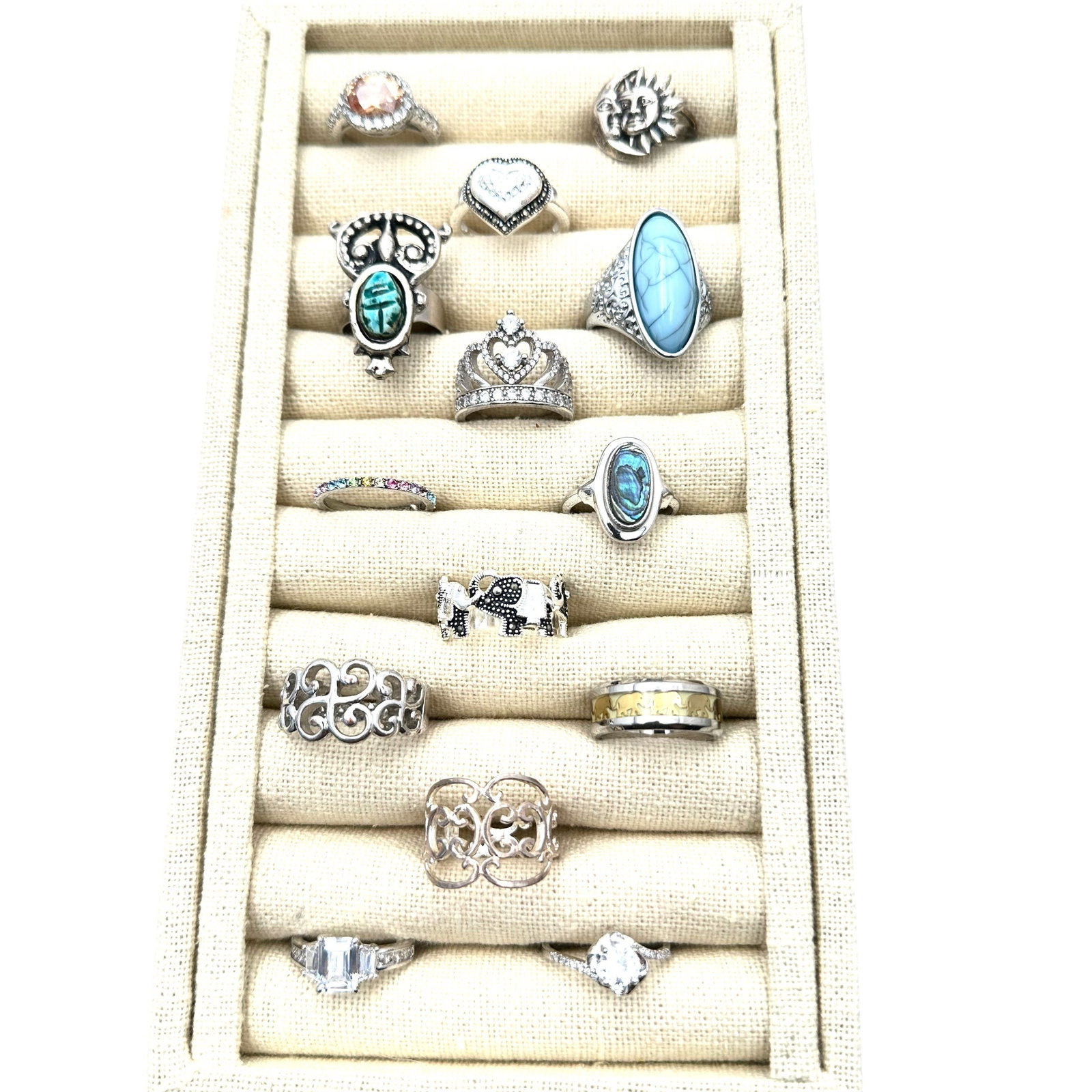 Vintage Costume Ring Lot Variety of Sizes: Vintage Costume Ring Lot Variety of Sizes