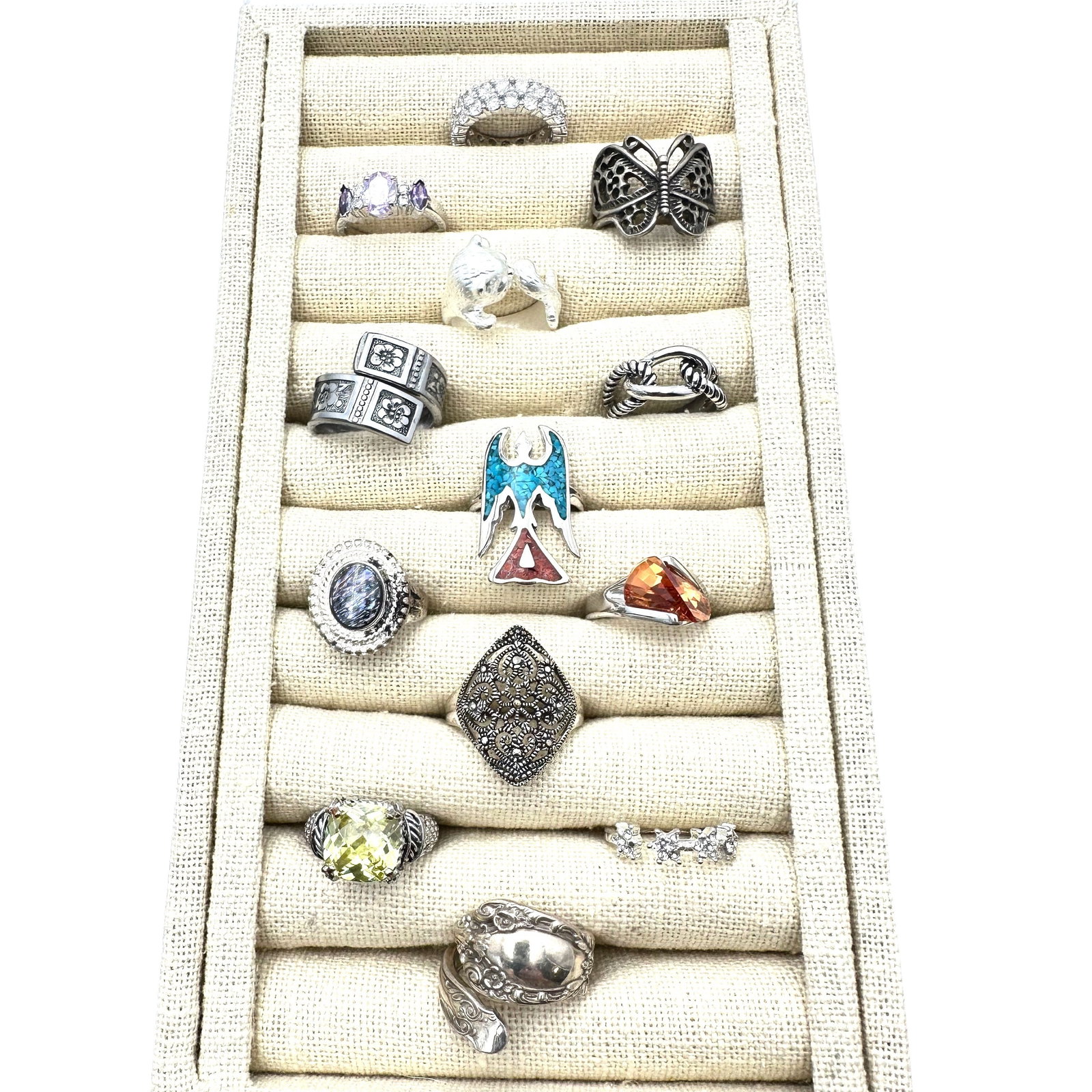 Vintage Costume Ring Lot Variety of Sizes: Vintage Costume Ring Lot Variety of Sizes