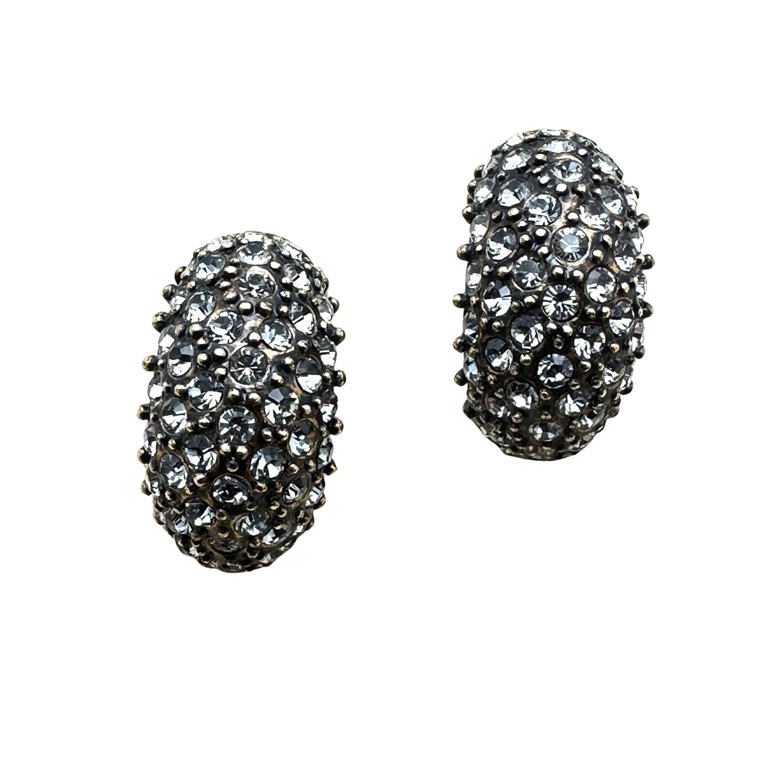 Heidi Daus Crystal Bronze Tone Pierced Earrings 1 Inch: Heidi Daus Crystal Bronze Tone Pierced Earrings 1 Inch