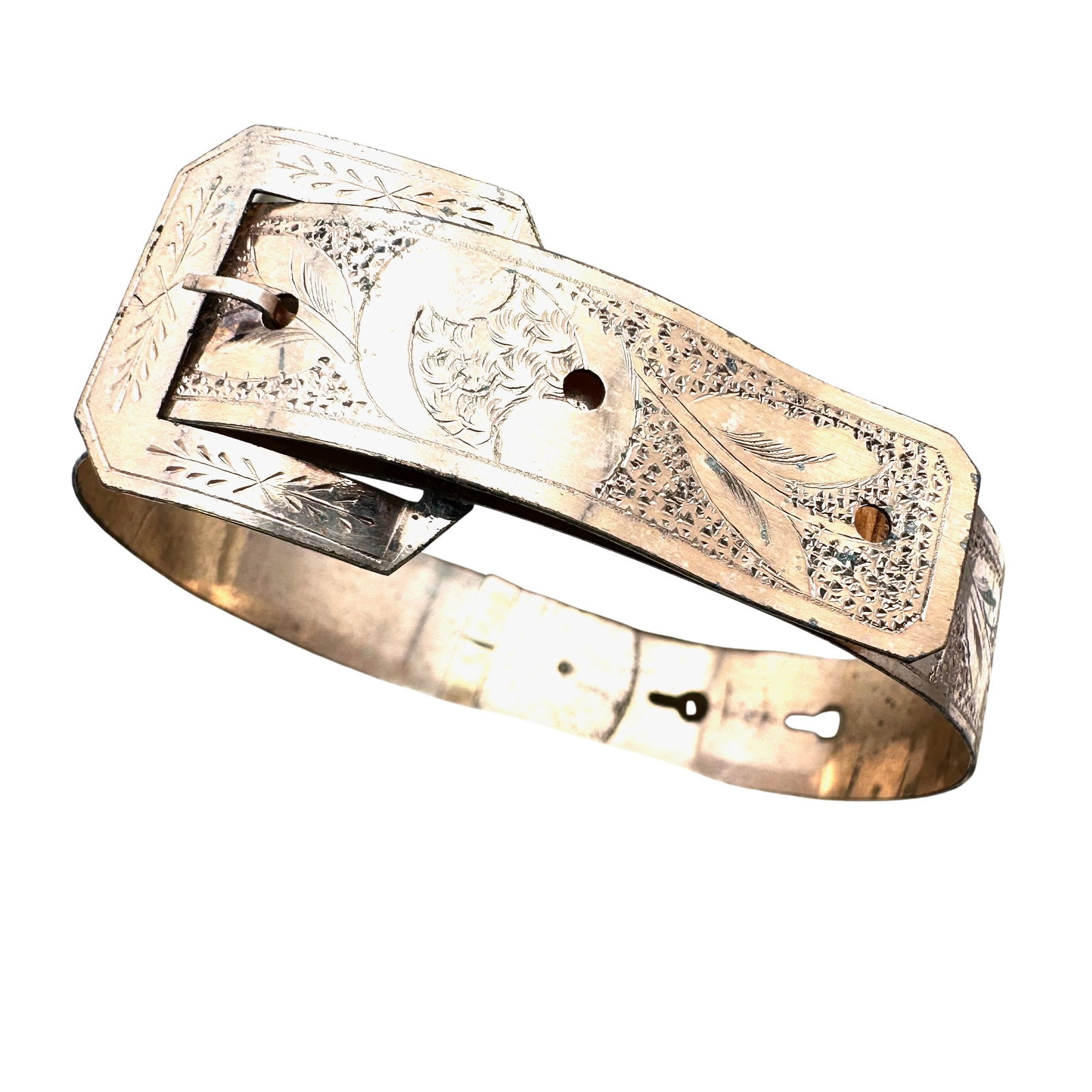 Antique Gold Filled Buckle Bracelet (1 of 2)