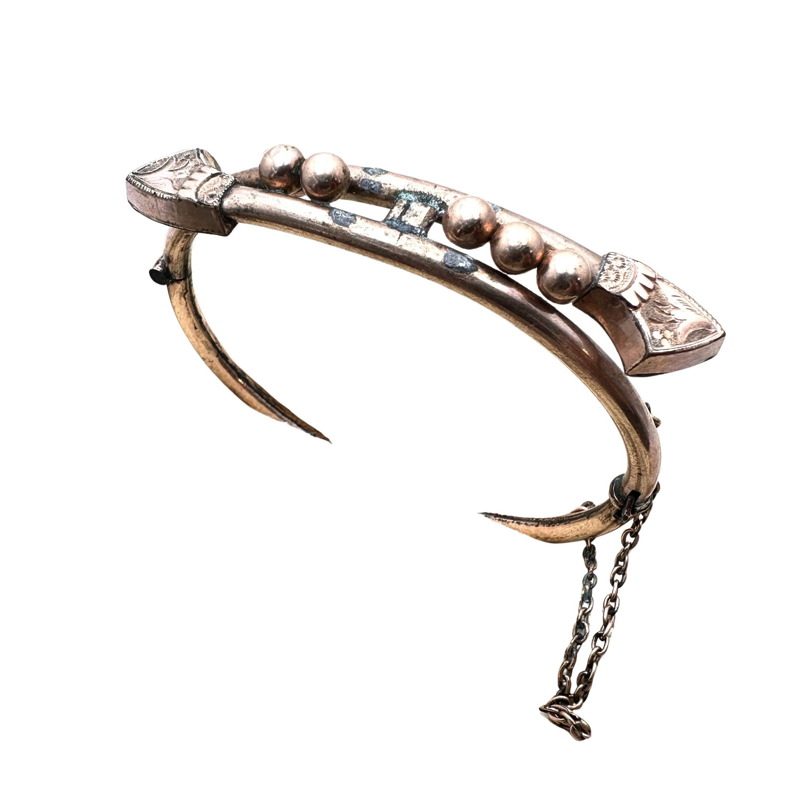 Antique Victorian Gold Filled Hinged Bangle Bracelet (1 of 2)