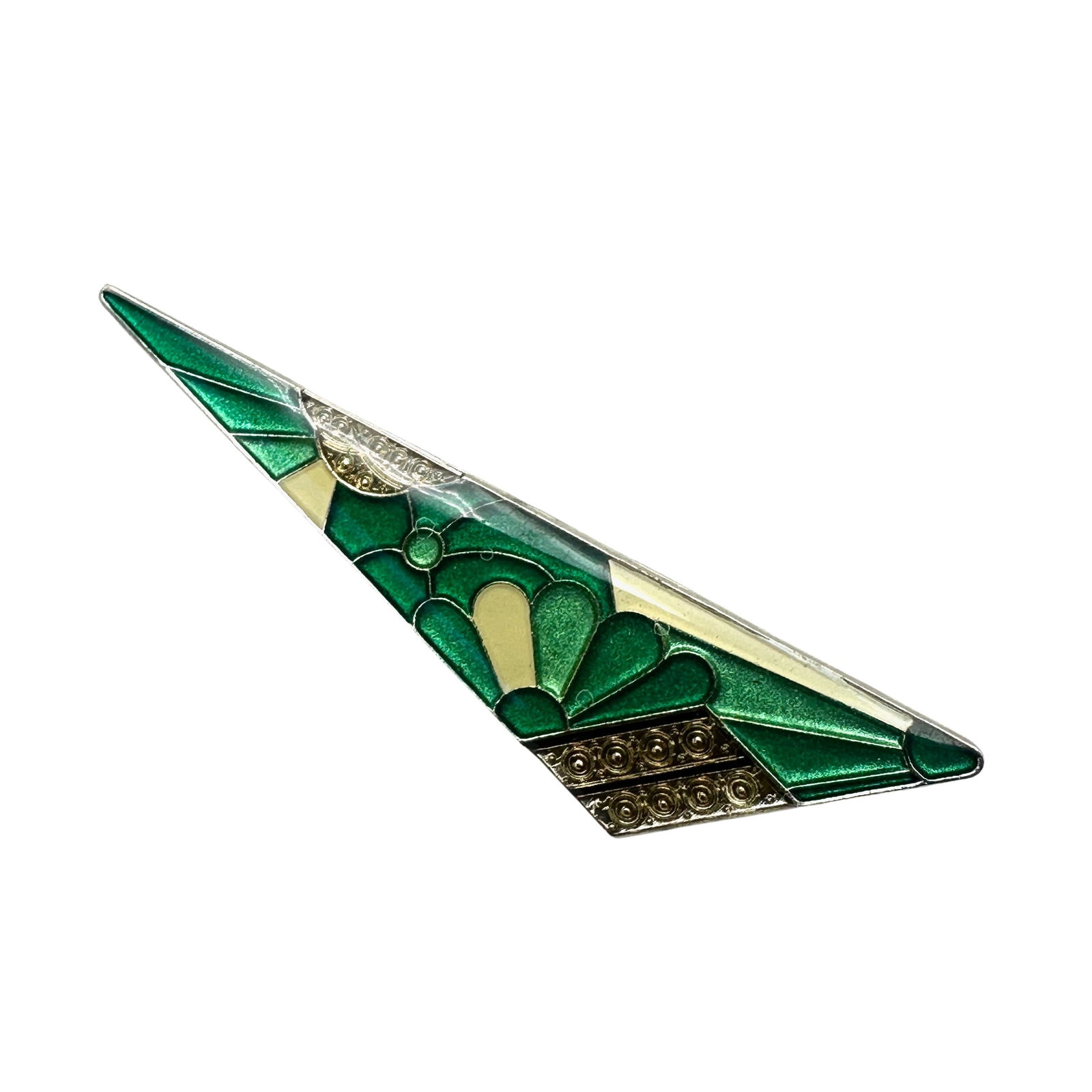 Vintage French Pierre Bex Enamel Acrylic Brooch Pin: Vintage French Pierre Bex Enamel Acrylic Brooch Pin