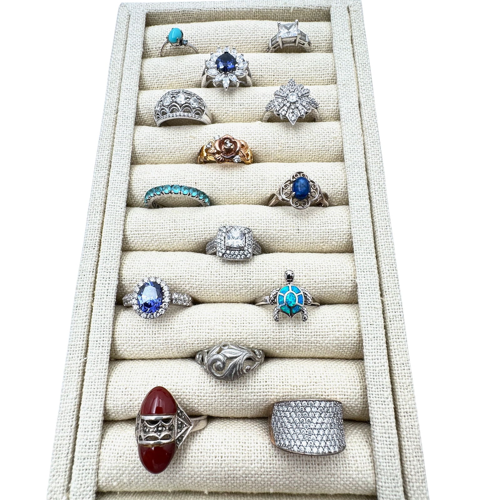 Jewelry Group Lot Sterling Silver Rings Variety of Sizes 68 Grams: Jewelry Group Lot Sterling Silver Rings Variety of Sizes 68 Grams