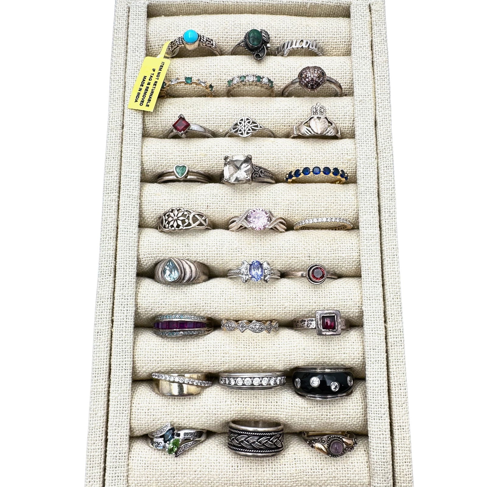 Jewelry Group Lot Sterling Silver Rings Variety of Sizes 82 Grams: Jewelry Group Lot Sterling Silver Rings Variety of Sizes 82 Grams