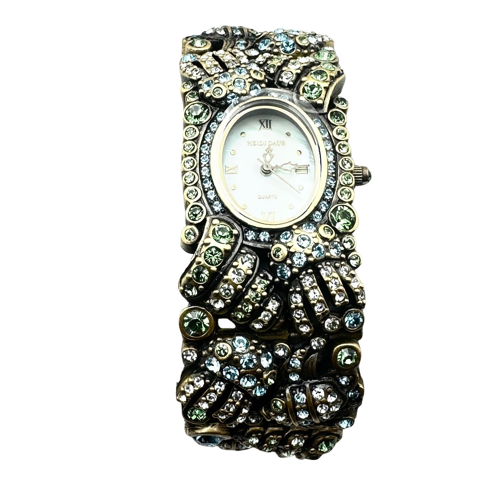 Heidi Daus Sea Life Crystal Bronze Tone Watch 7 Inch May Need New Battery (1 of 2)