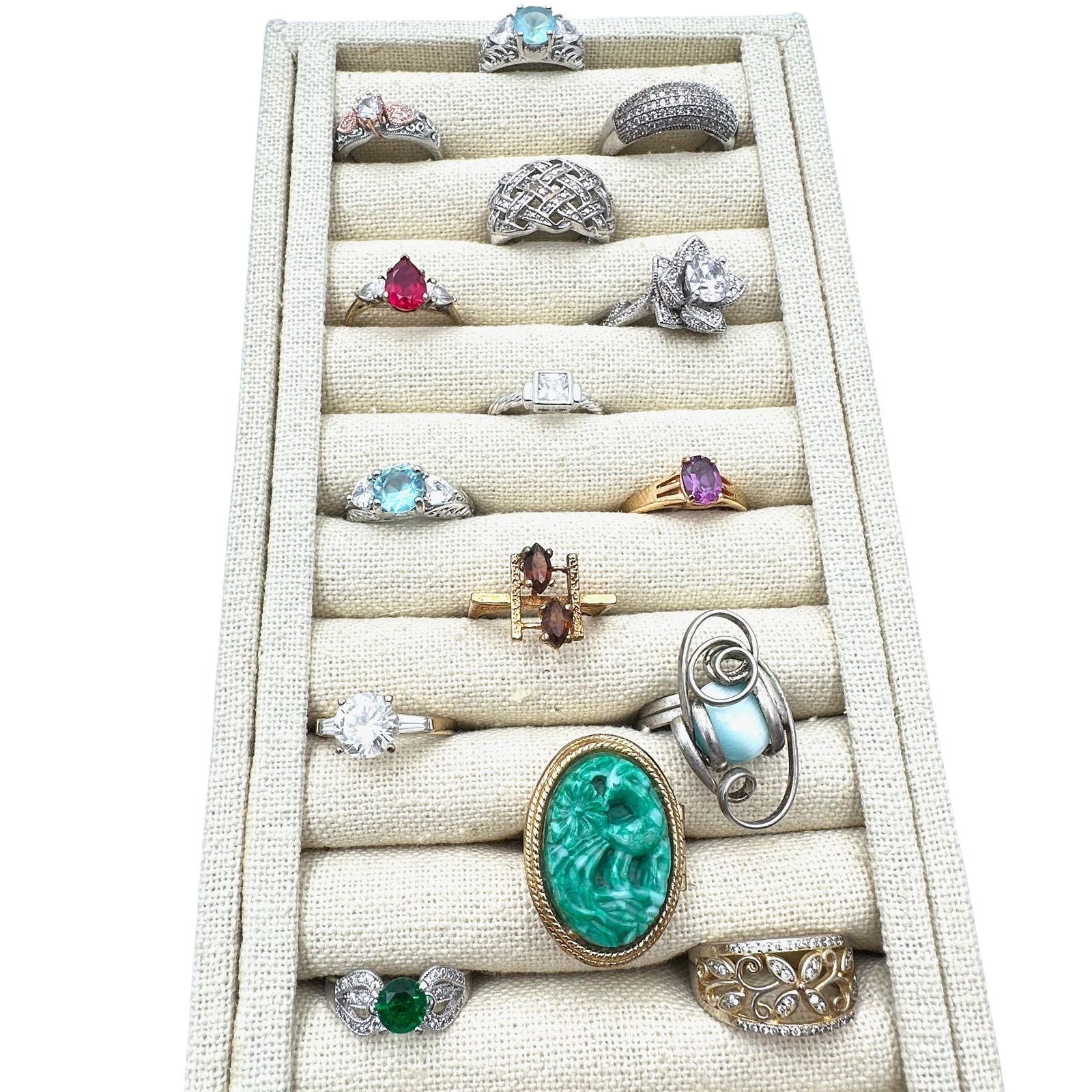 Jewelry Group of Costume Rings Variety of Sizes (1 of 2)