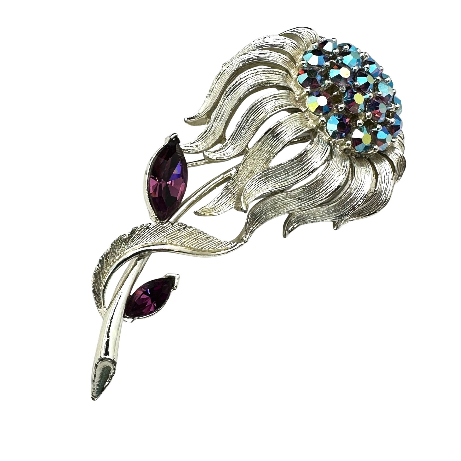 Vintage Lisner Large Flower Brooch Pin Gold Tone 3.5 Inch: Vintage Lisner Large Flower Brooch Pin Gold Tone 3.5 Inch