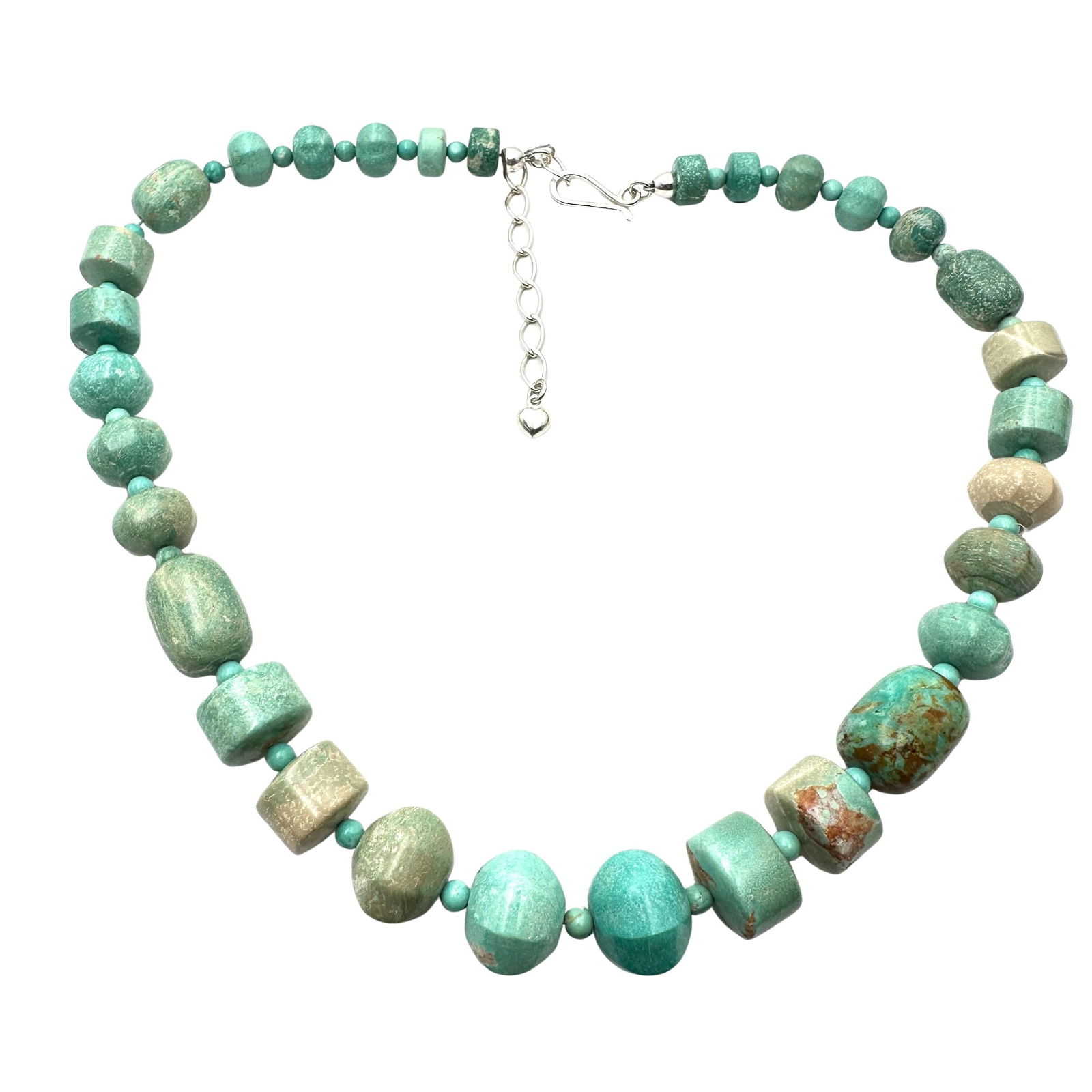 Jay King Mine Finds Turquoise Sterling Silver Necklace 18 to 20 Inch: Jay King Mine Finds Turquoise Sterling Silver Necklace 18 to 20 Inch