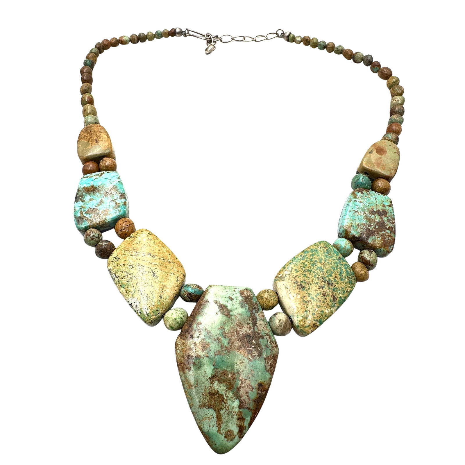 Jay King Mine Finds Reversible Turquoise And Lapis Lazuli Sterling Silver Necklace 18 to 20 Inch: Jay King Mine Finds Reversible Turquoise And Lapis Lazuli Sterling Silver Necklace 18 to 20 Inch