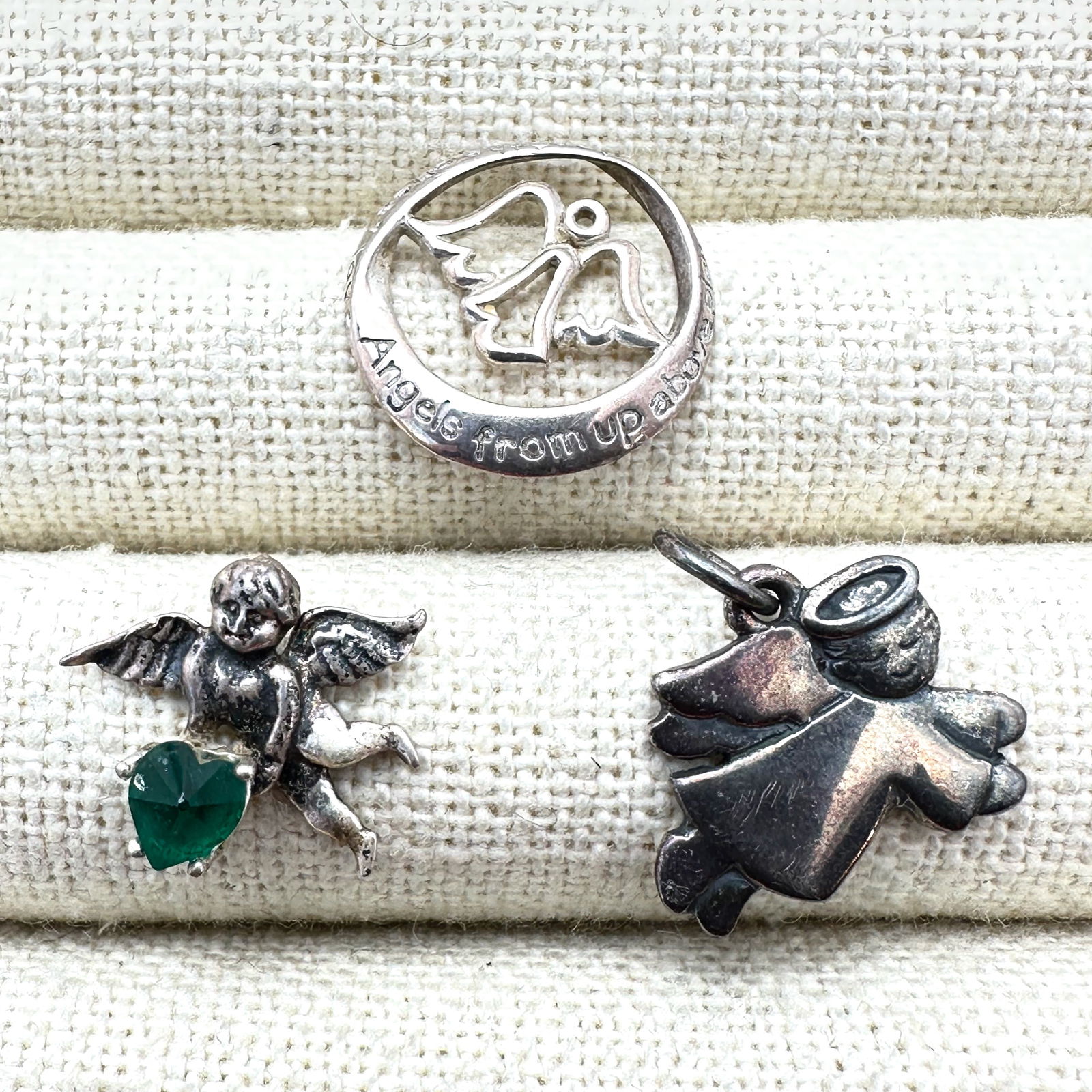 Group of Angel Sterling Silver Pendants Charms (1 of 2)