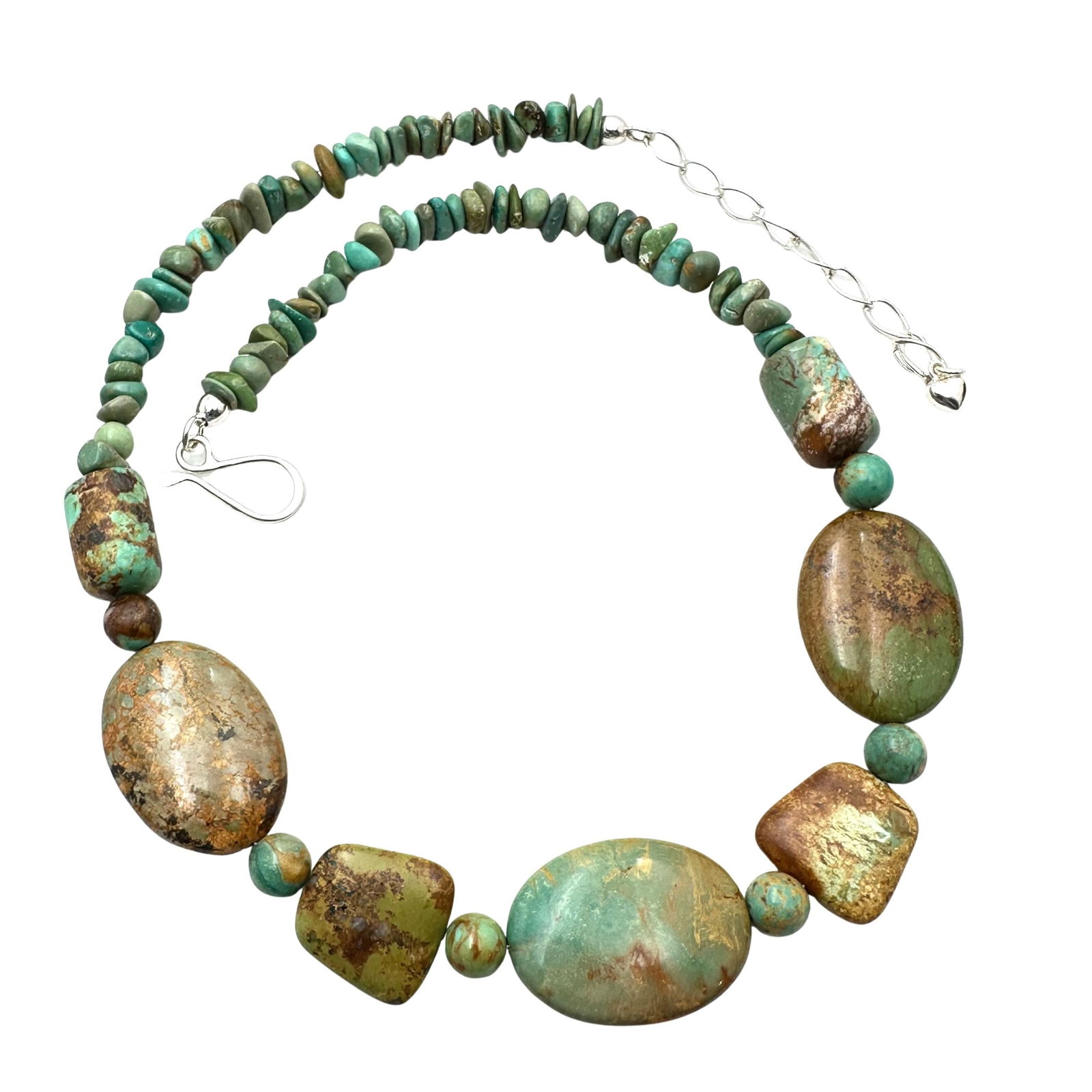 Jay King Mine Finds Turquoise Sterling Silver 18 to 20 Inch Necklace (1 of 2)