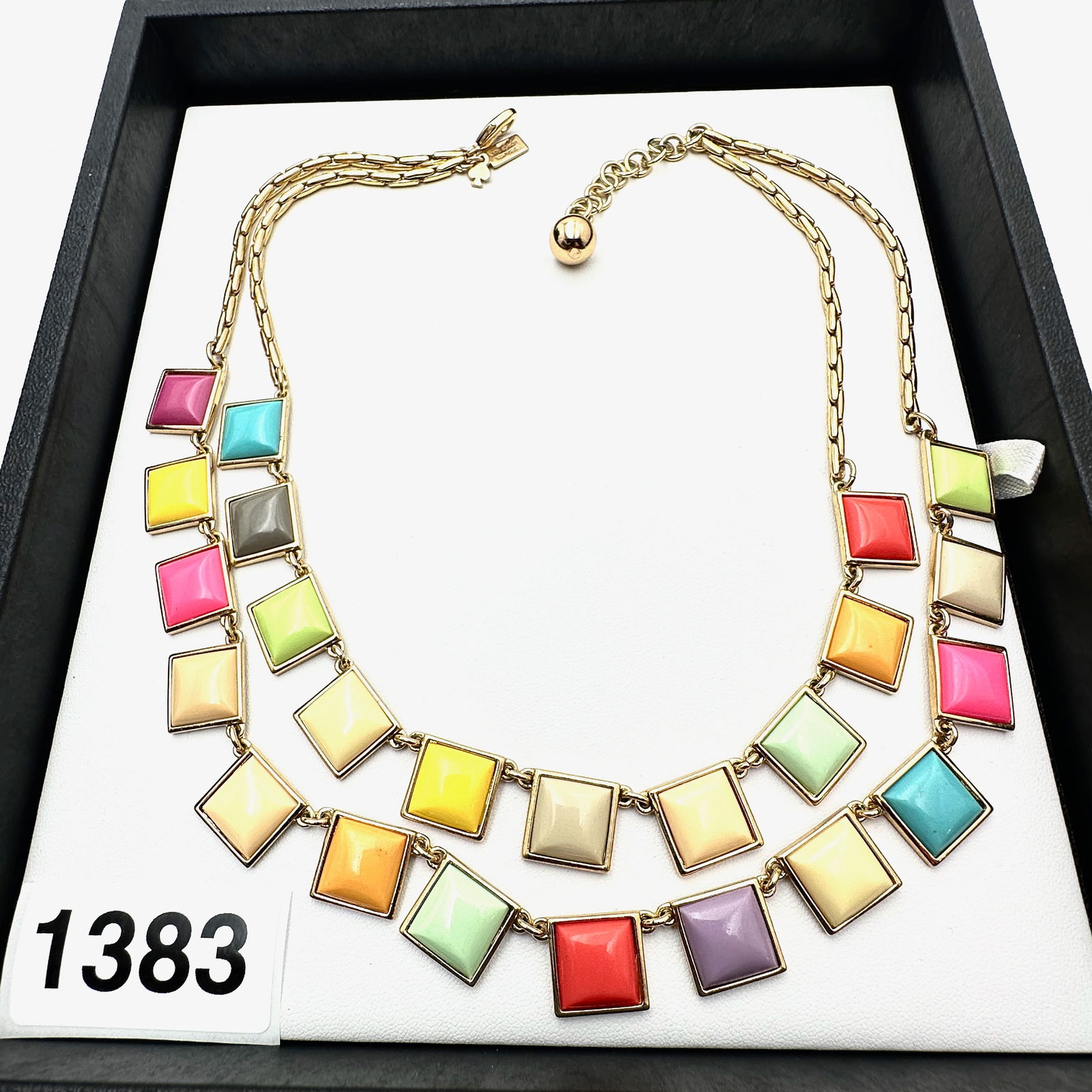 Kate Spade New York Multi Color Two Strand Gold Tone Necklace: Kate Spade New York Multi Color Two Strand Gold Tone Necklace